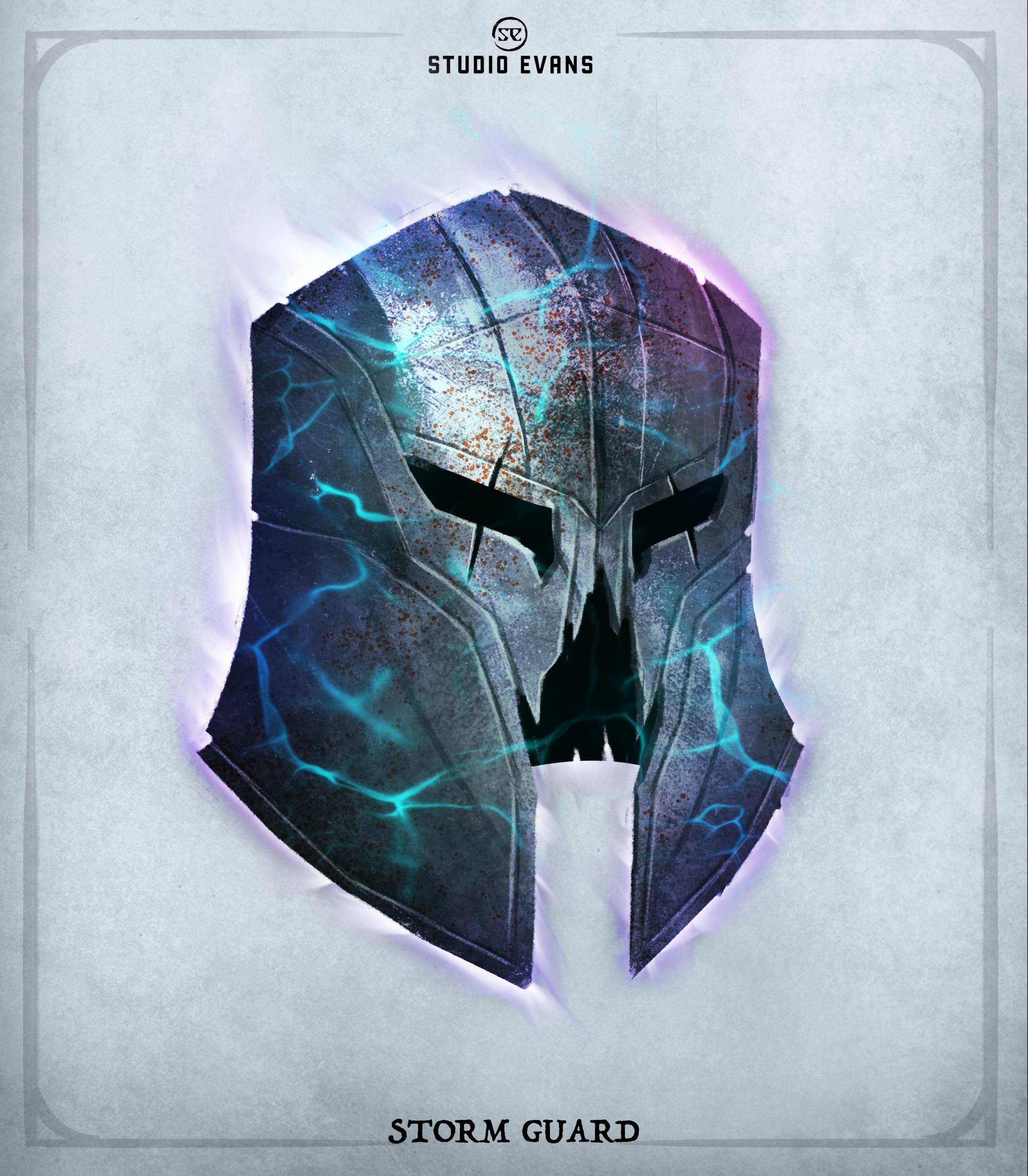 [OC] [Art] Homebrew StormGuard Helm r/DnD
