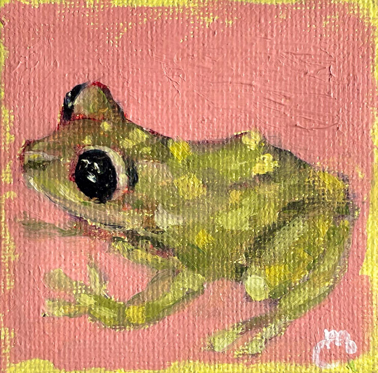 Just a tiny frog painting by me ) oilpainting