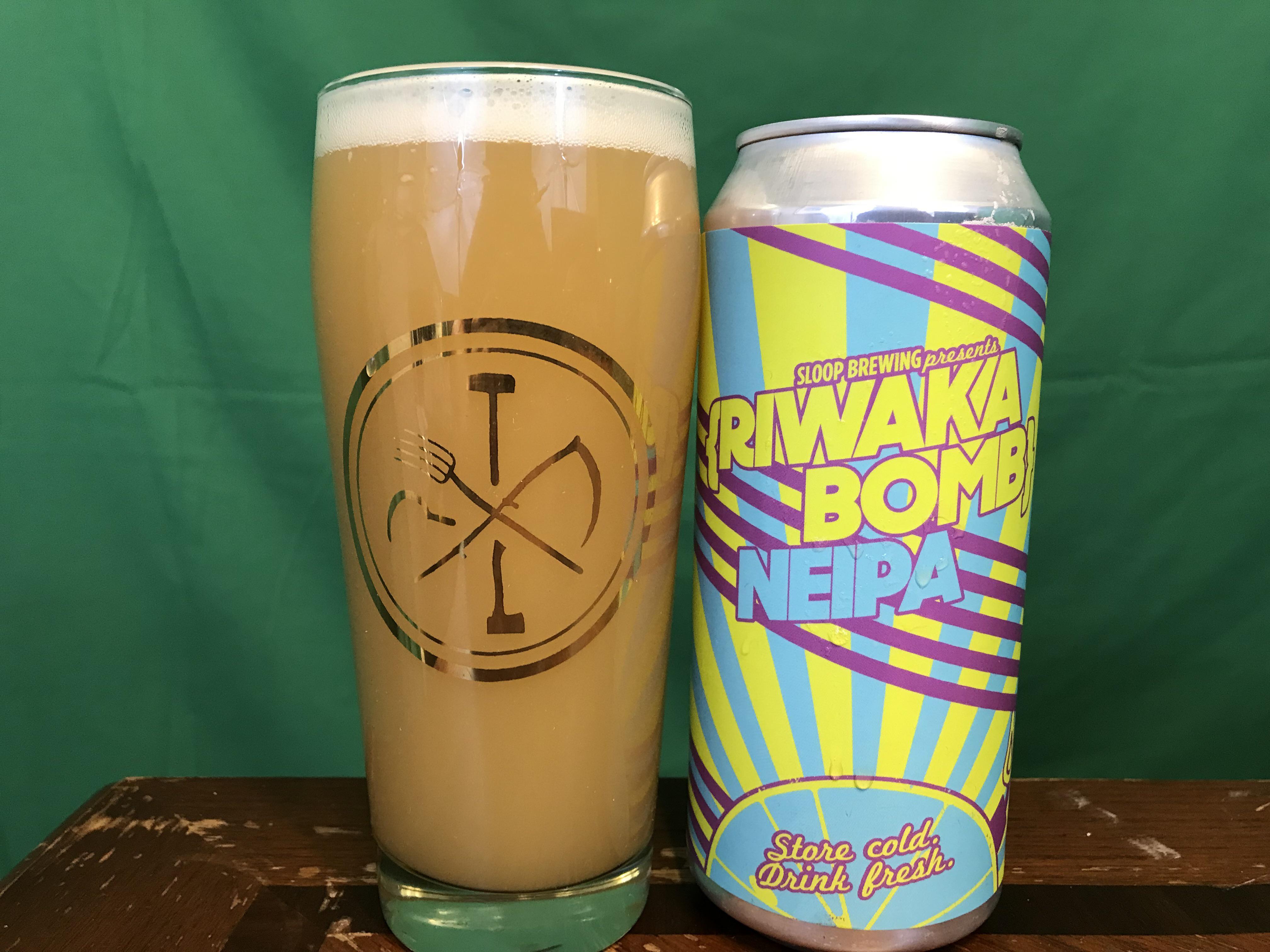 Riwaka Bomb NEIPA by Sloop Brewing! Juicy and smooth, really shows off