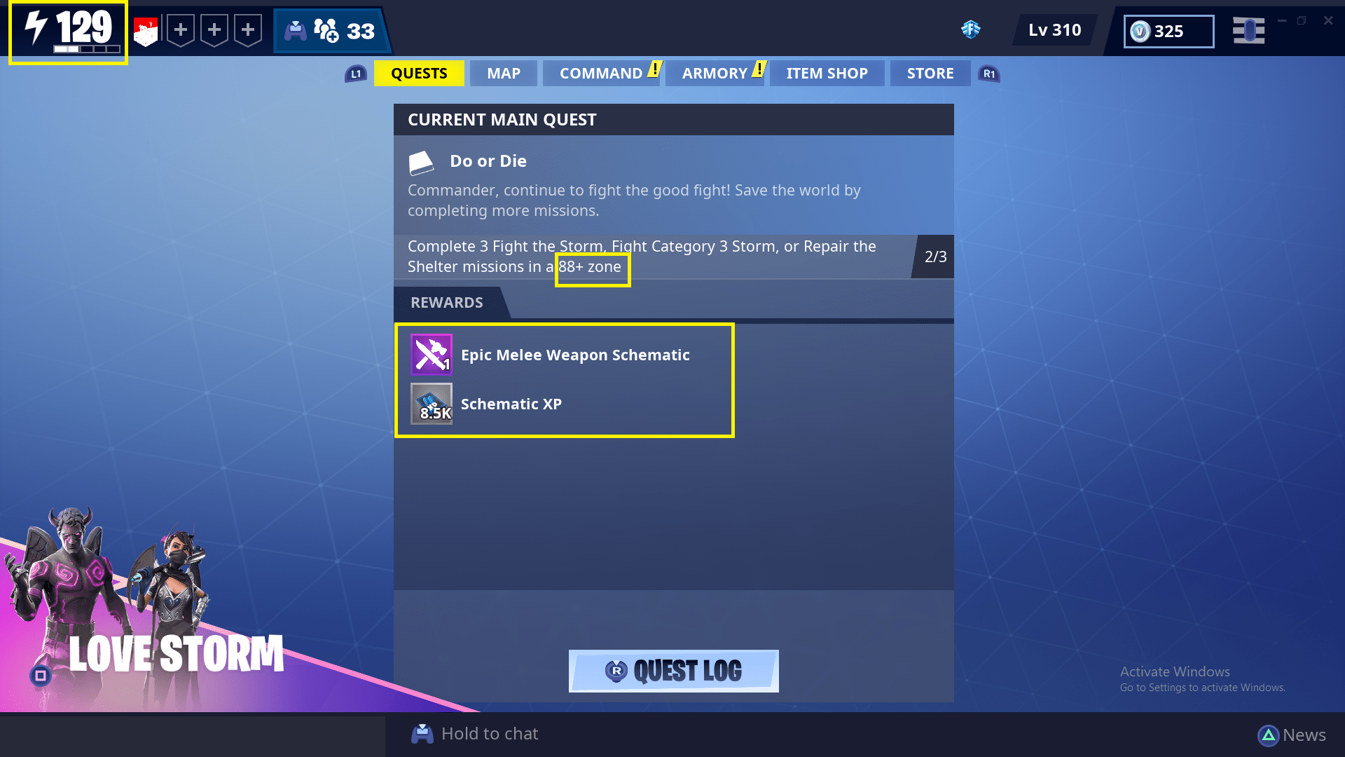 Twine Peaks Quest Line