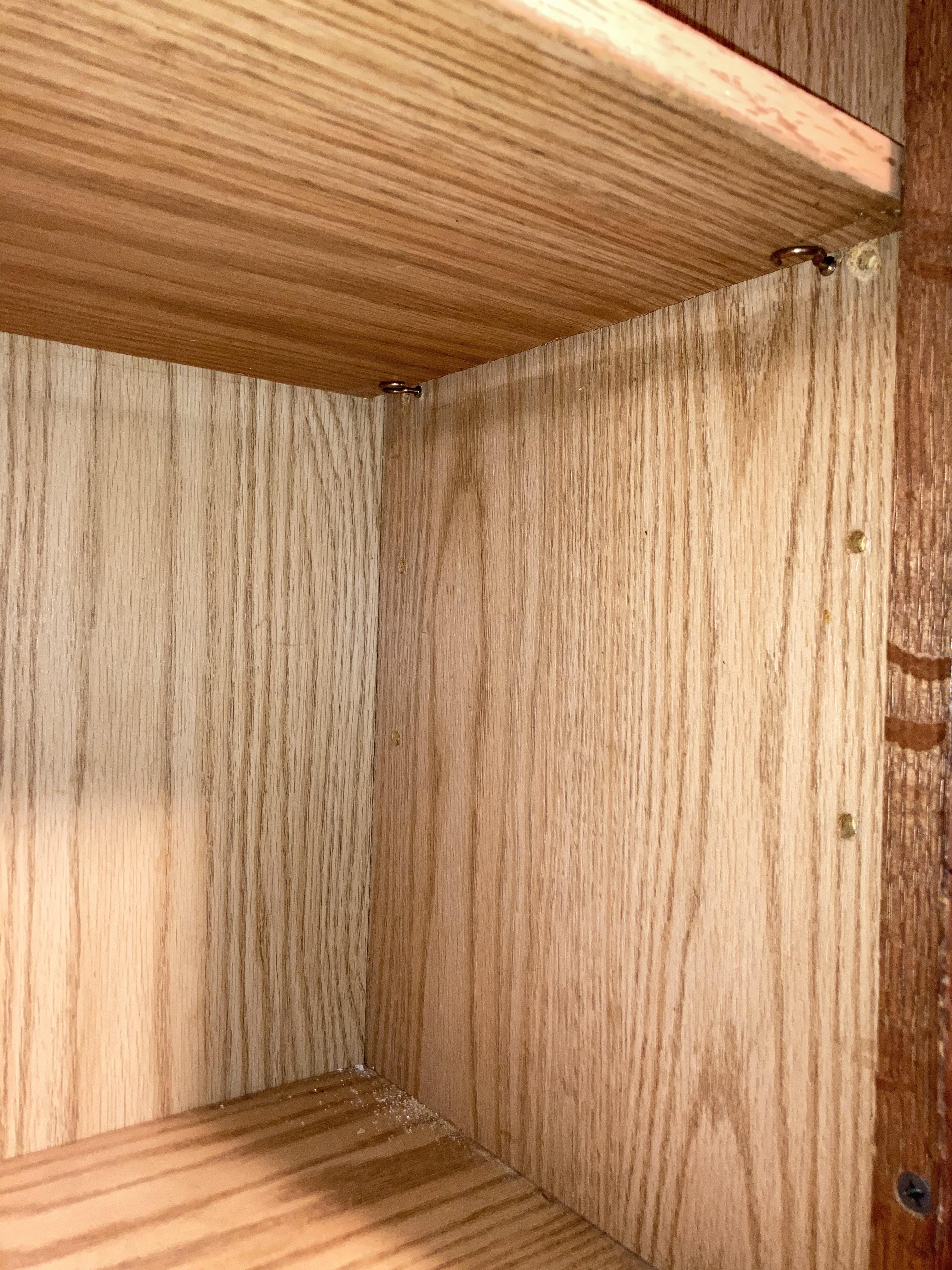 A shelf in my mug collapsed...we had some spare brass hooks