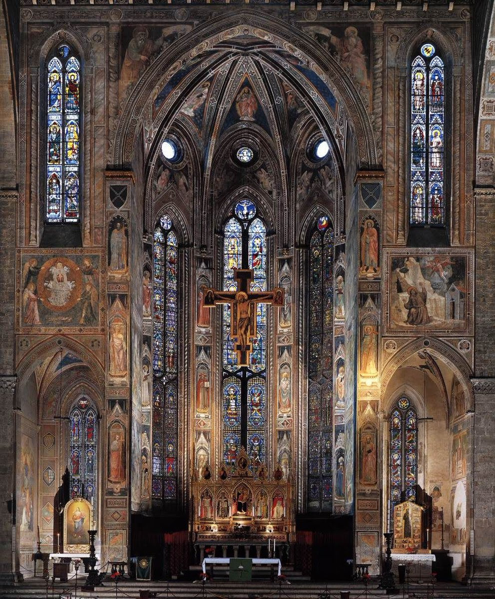Inside Santa Croce in Florence, Italy Catholicism