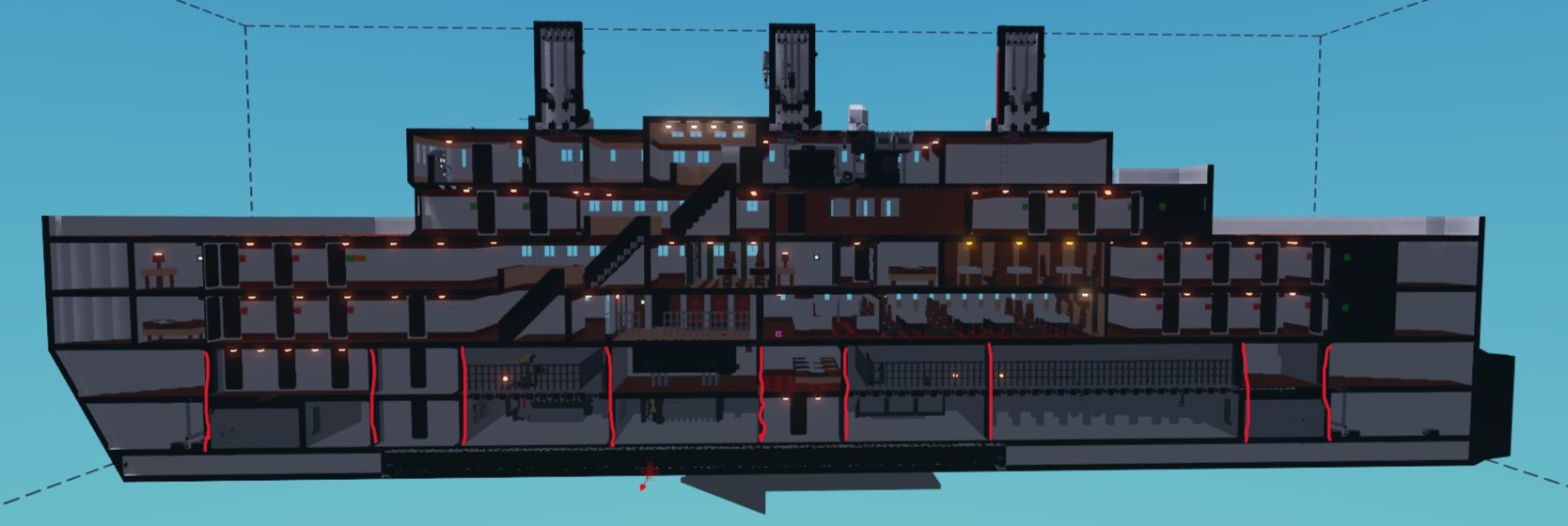 Ship has 10 watertight compartments and can stay afloat with 3