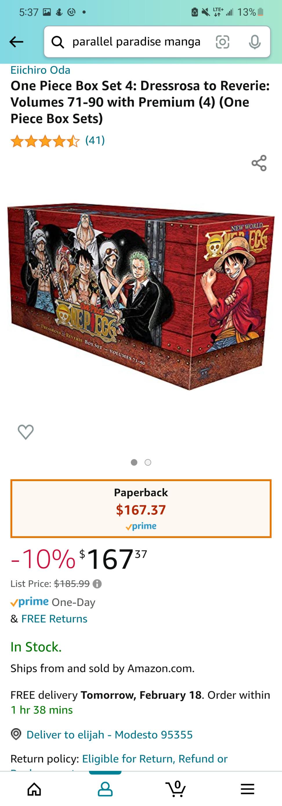 One piece box set 4 on amazon r/mangadeals