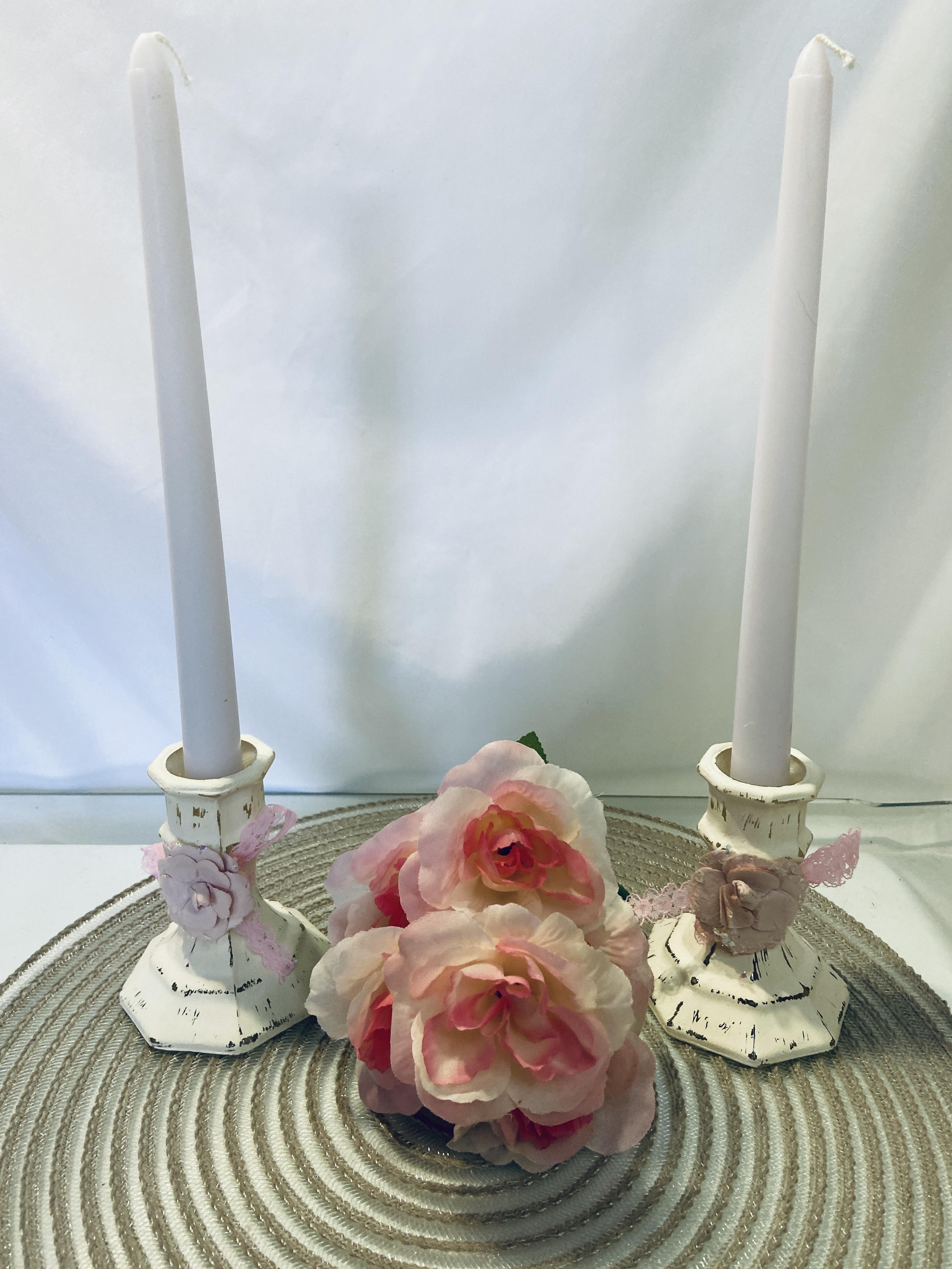 Hand painted candlestick holders r/CraftingWorld