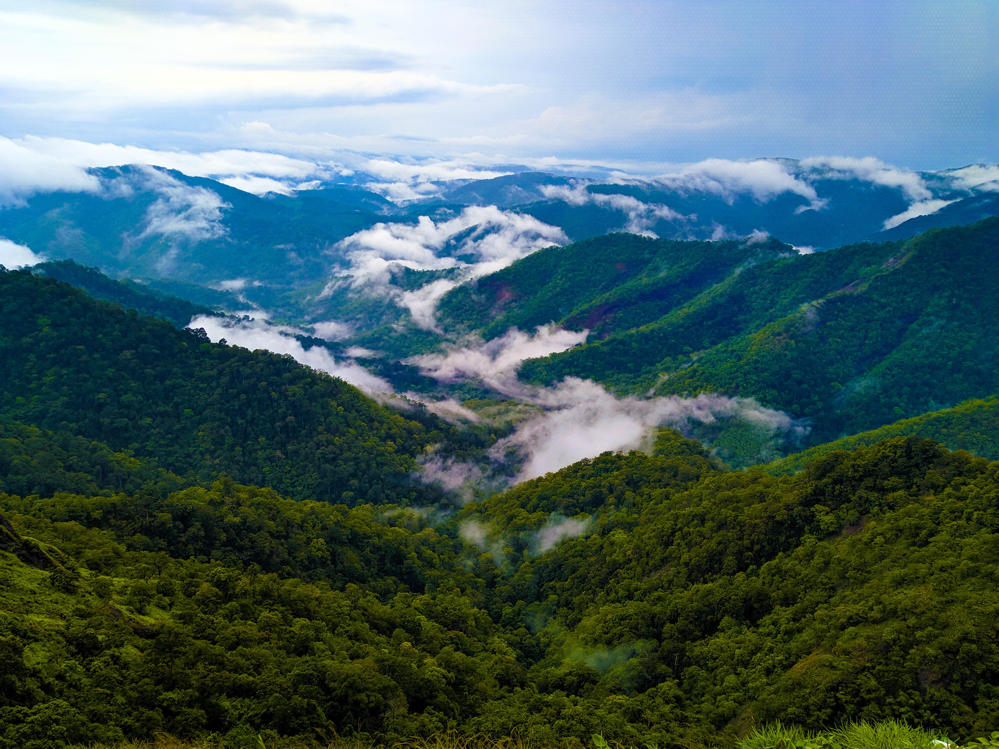 The Western Ghats from Parunthumpara Hill View Point , Kerala , India