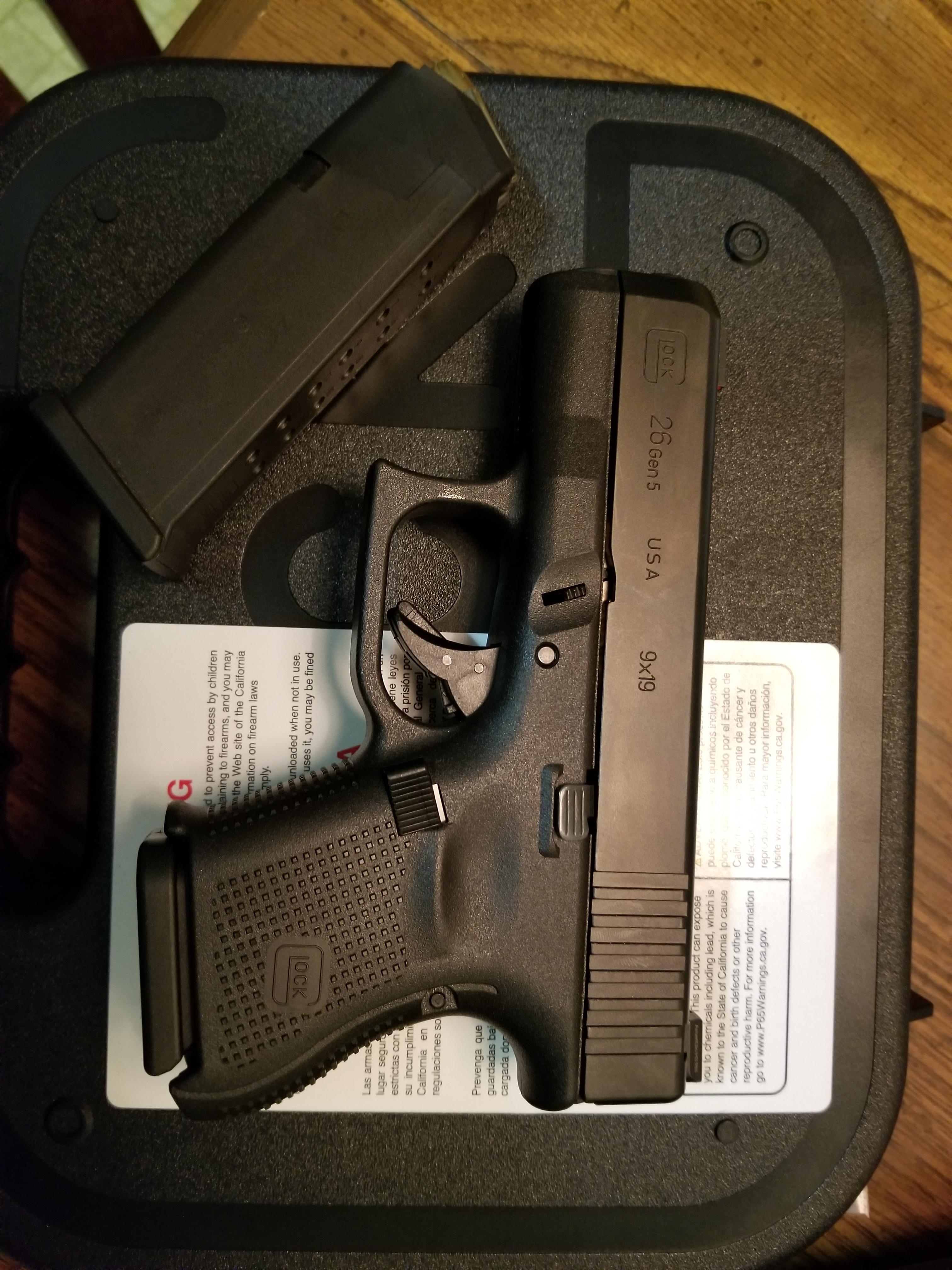 Glock 26 gen 5 ameriglo night sights r/Glocks