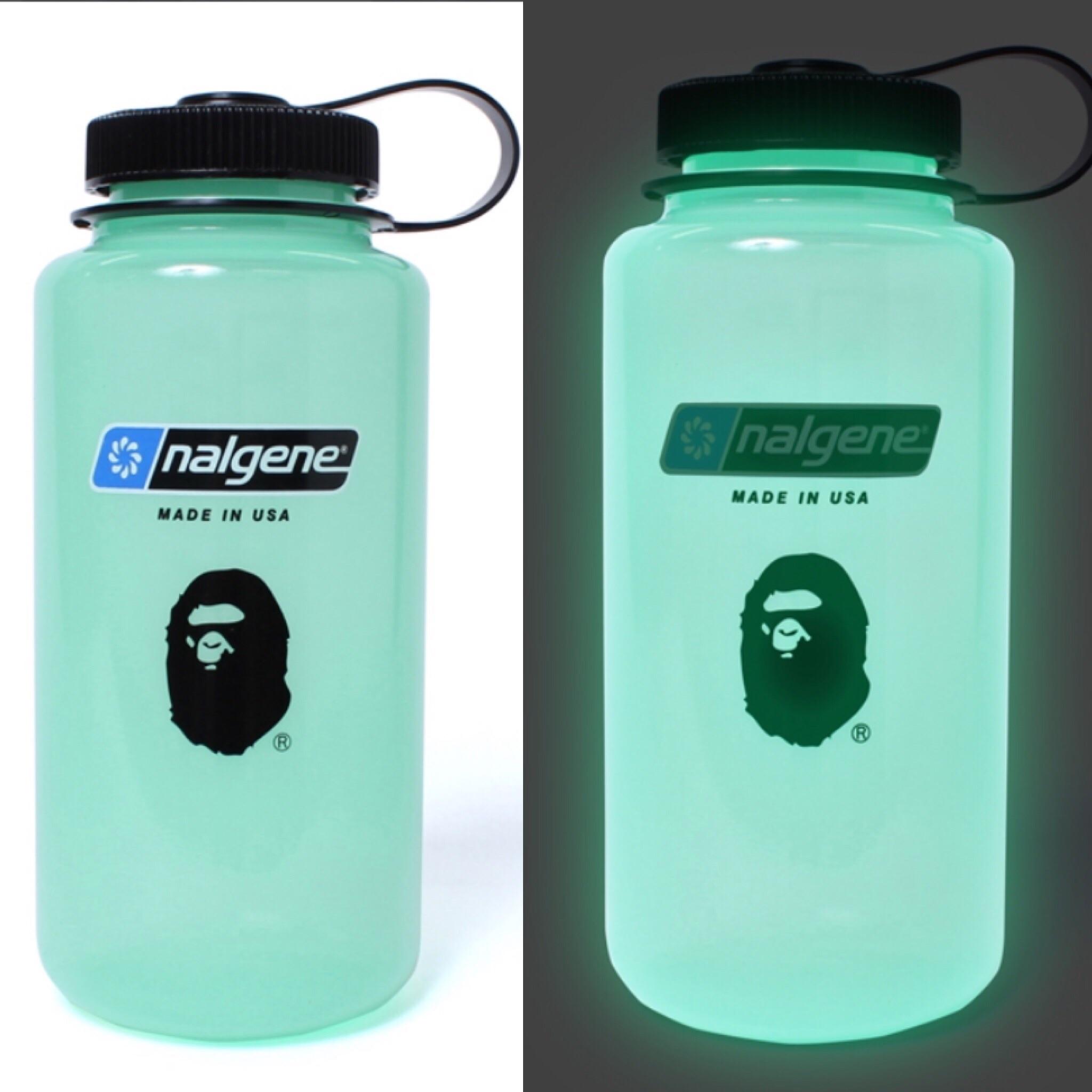this week drop nalgene bottle(1L, glow in the dark) bapeheads
