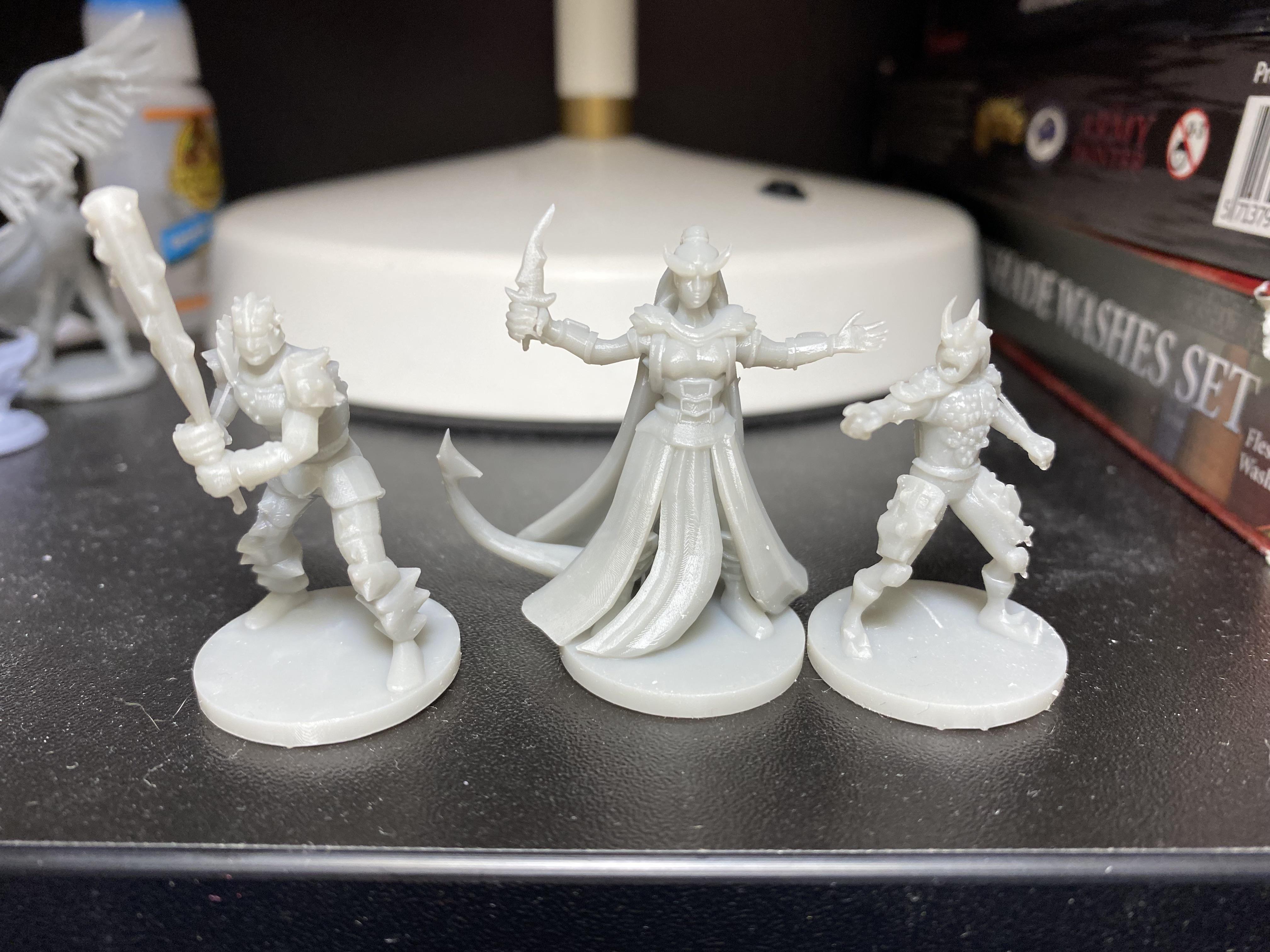 New prints for my campaign! Vanifer, stone gargoyle monk and a