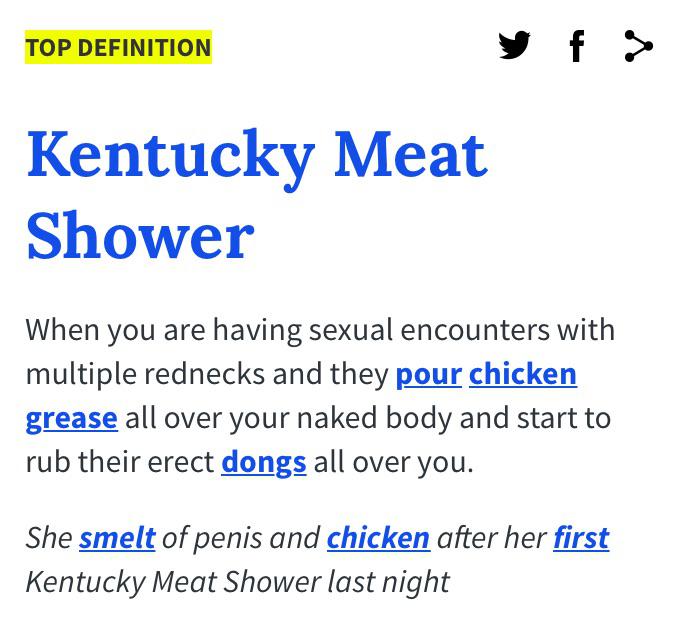 The classic Kentucky Meat Shower r/MakeMeSuffer