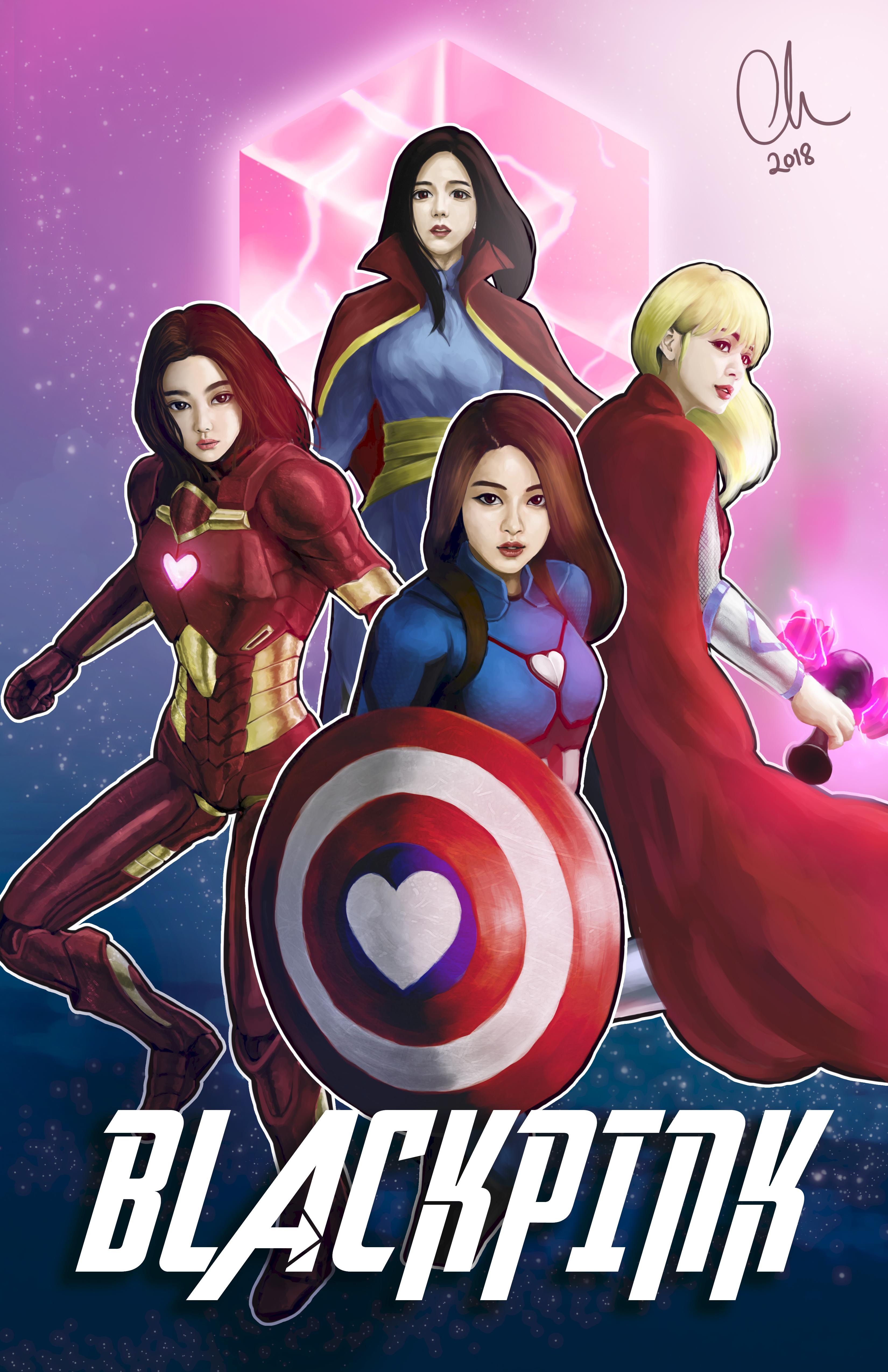 [FANART] BLACKPINK Avengers BlackPink