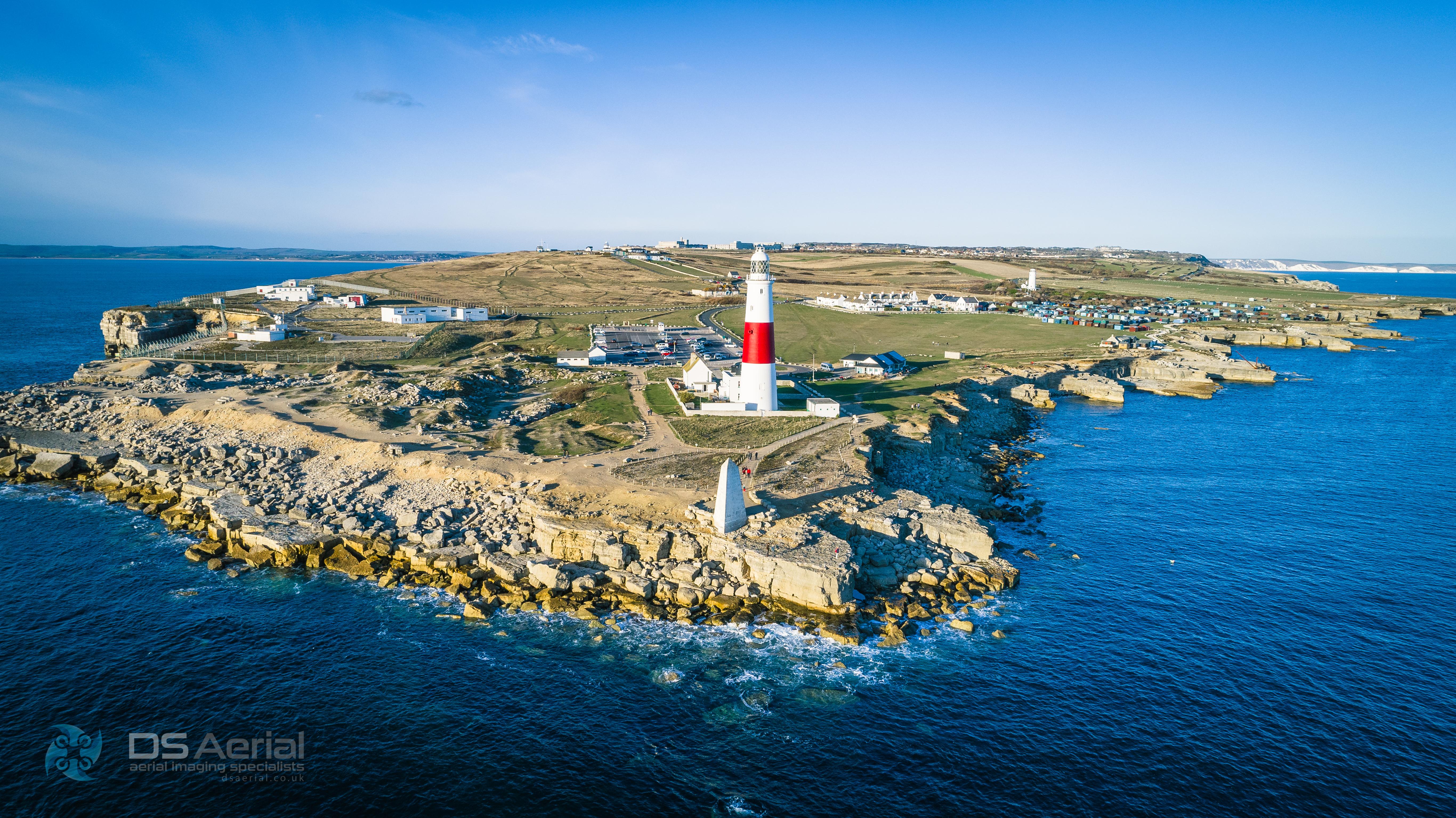 Portland Bill Lighthouse, Dorset, UK DJI Phantom 4 Pro V2 r/AerialPorn