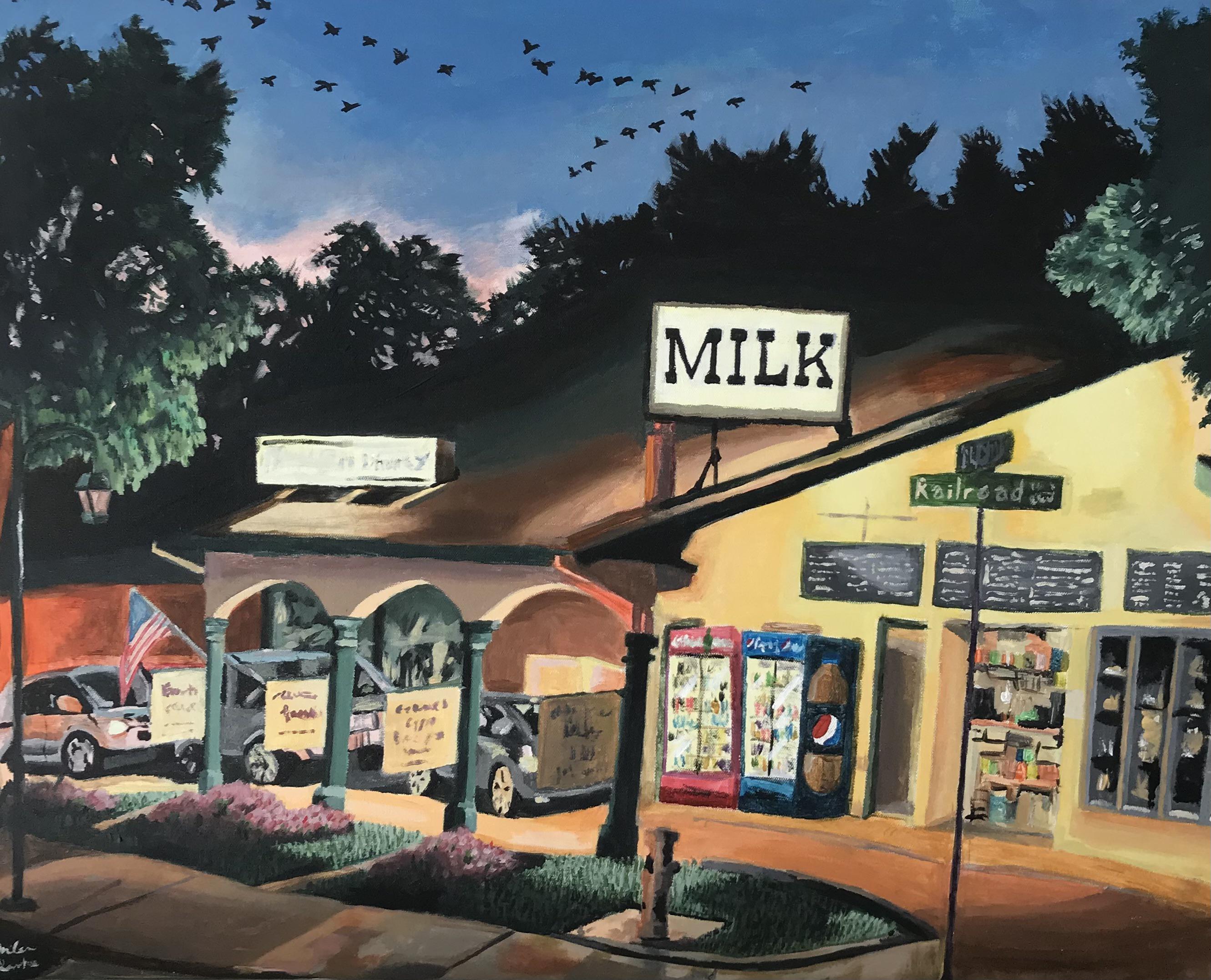 Meadowlark Dairy, Pleasanton, California. Acrylic on canvas. r/ARTIST