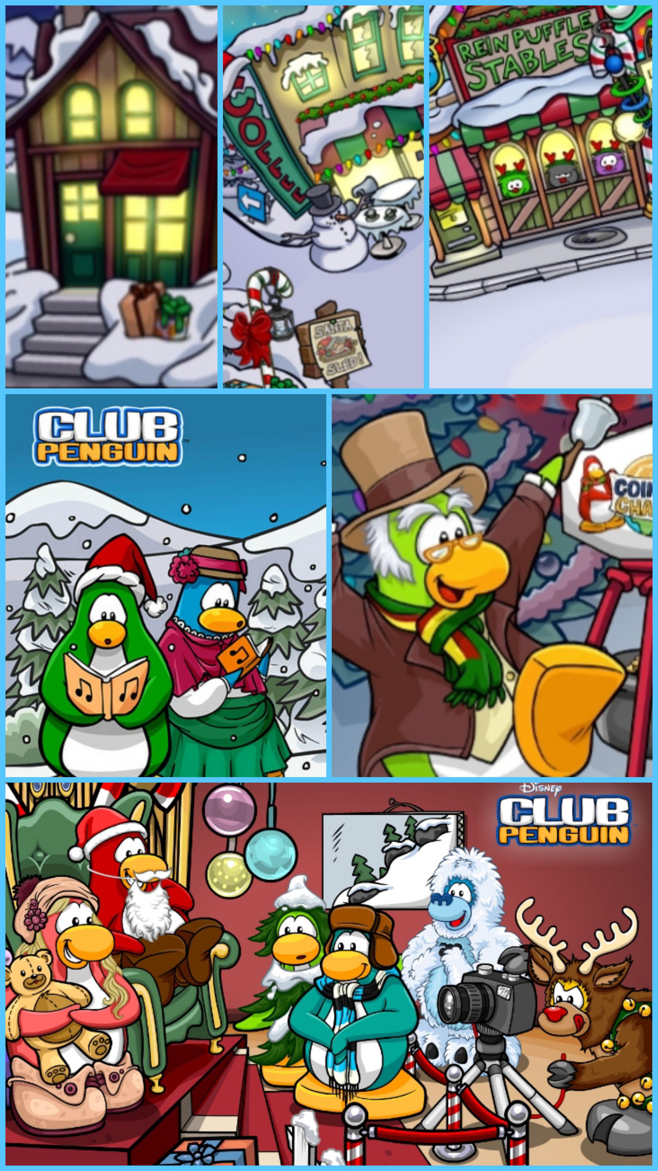Introducir 48+ imagen club penguin christmas background Abzlocal.mx