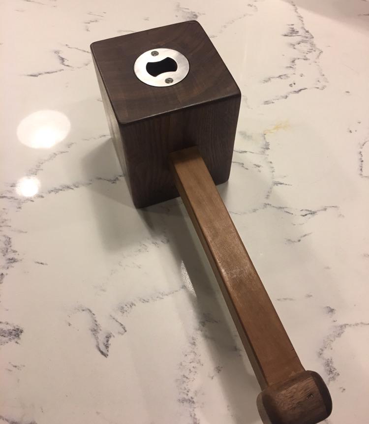 Walnut hammer bottle opener r/BottleOpeners