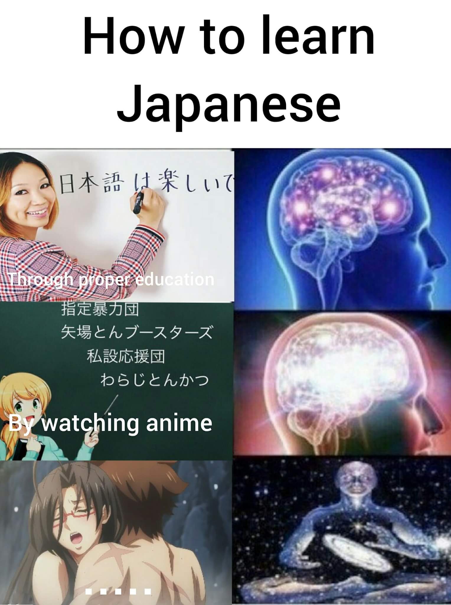 The best way to learn Japanese r/Animemes