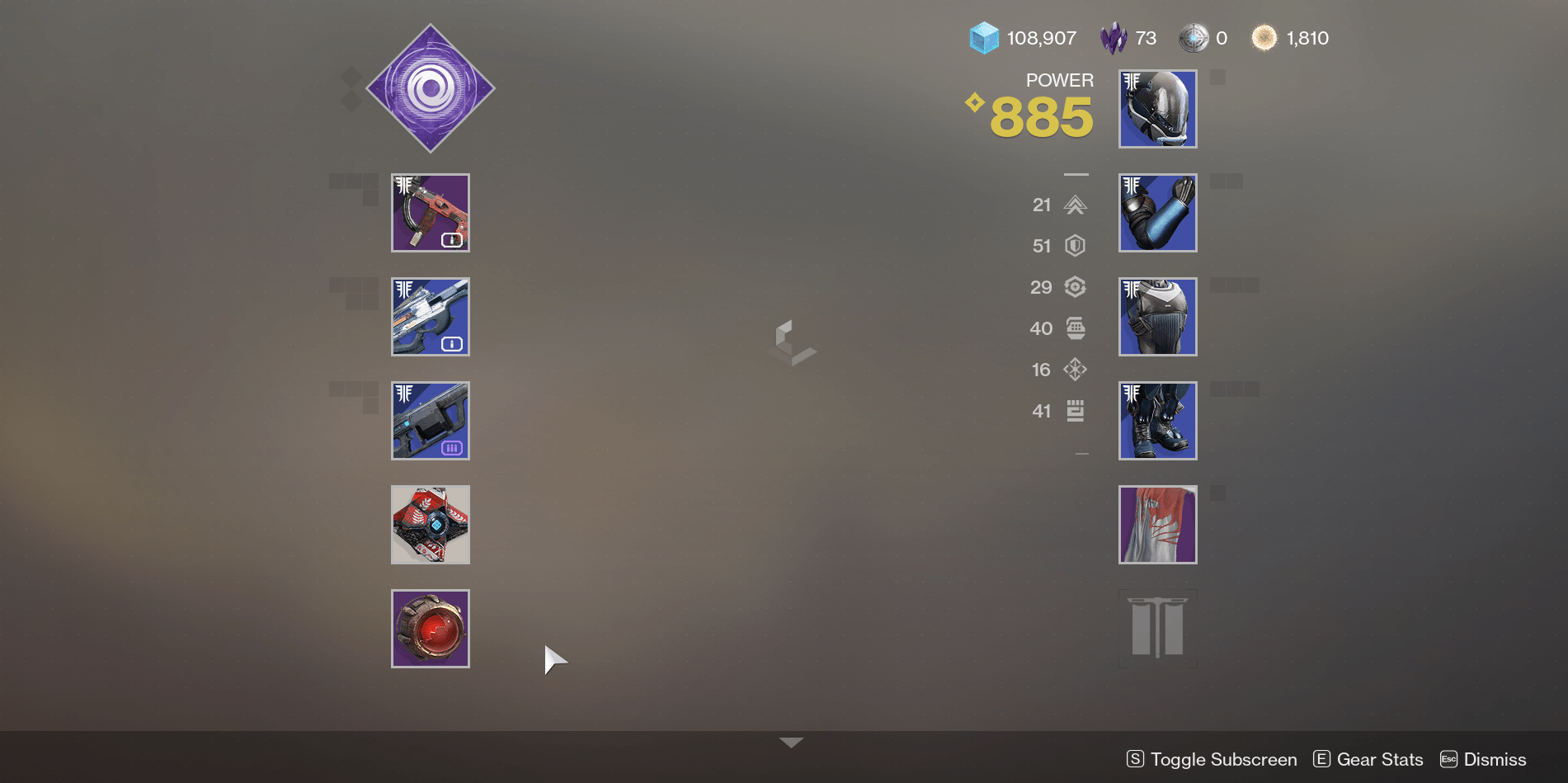 Destiny 2 Character Bug in Menu destiny2