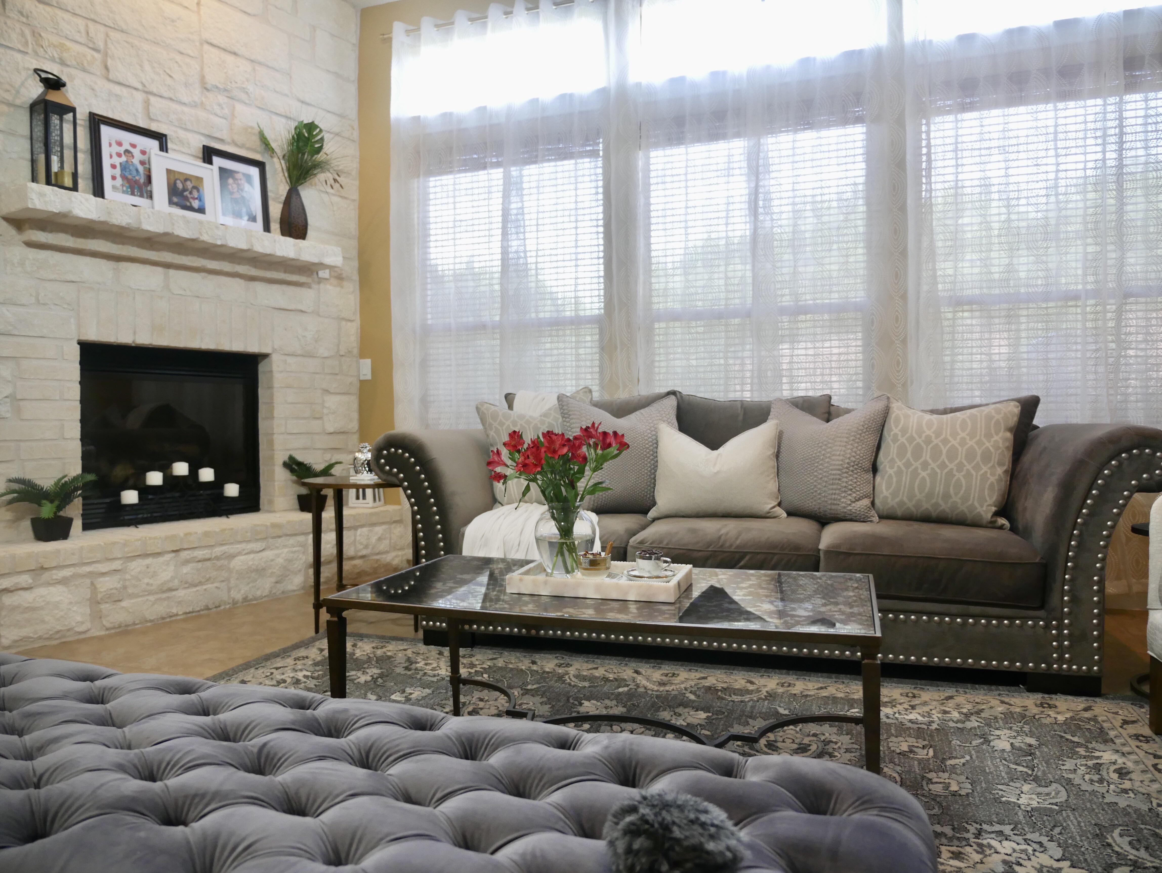 Added sheers to make my living room brighter without changing the paint