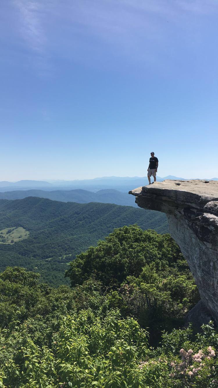 Hike on McAfee Knob Trail, Roanoke, VA USA r/CampingandHiking