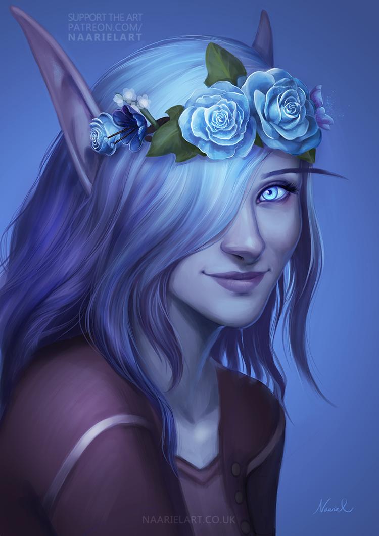Void Elf Portrait r/wow