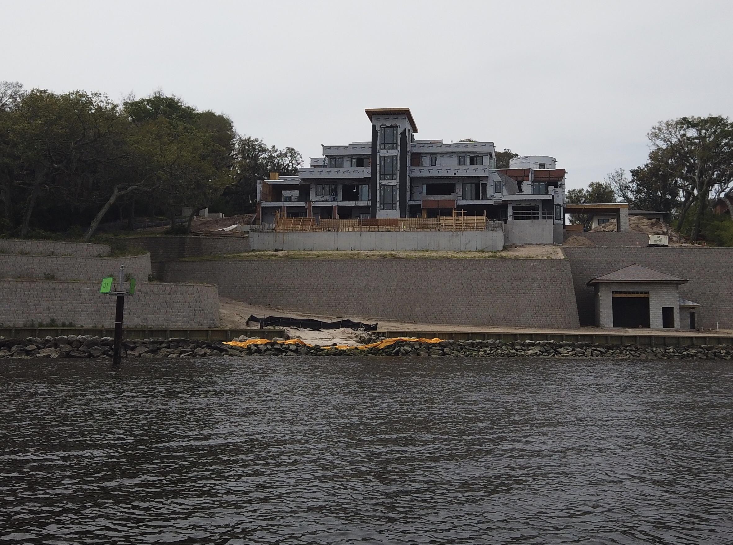 This is one of the largest and most expensive riverfront homes to be