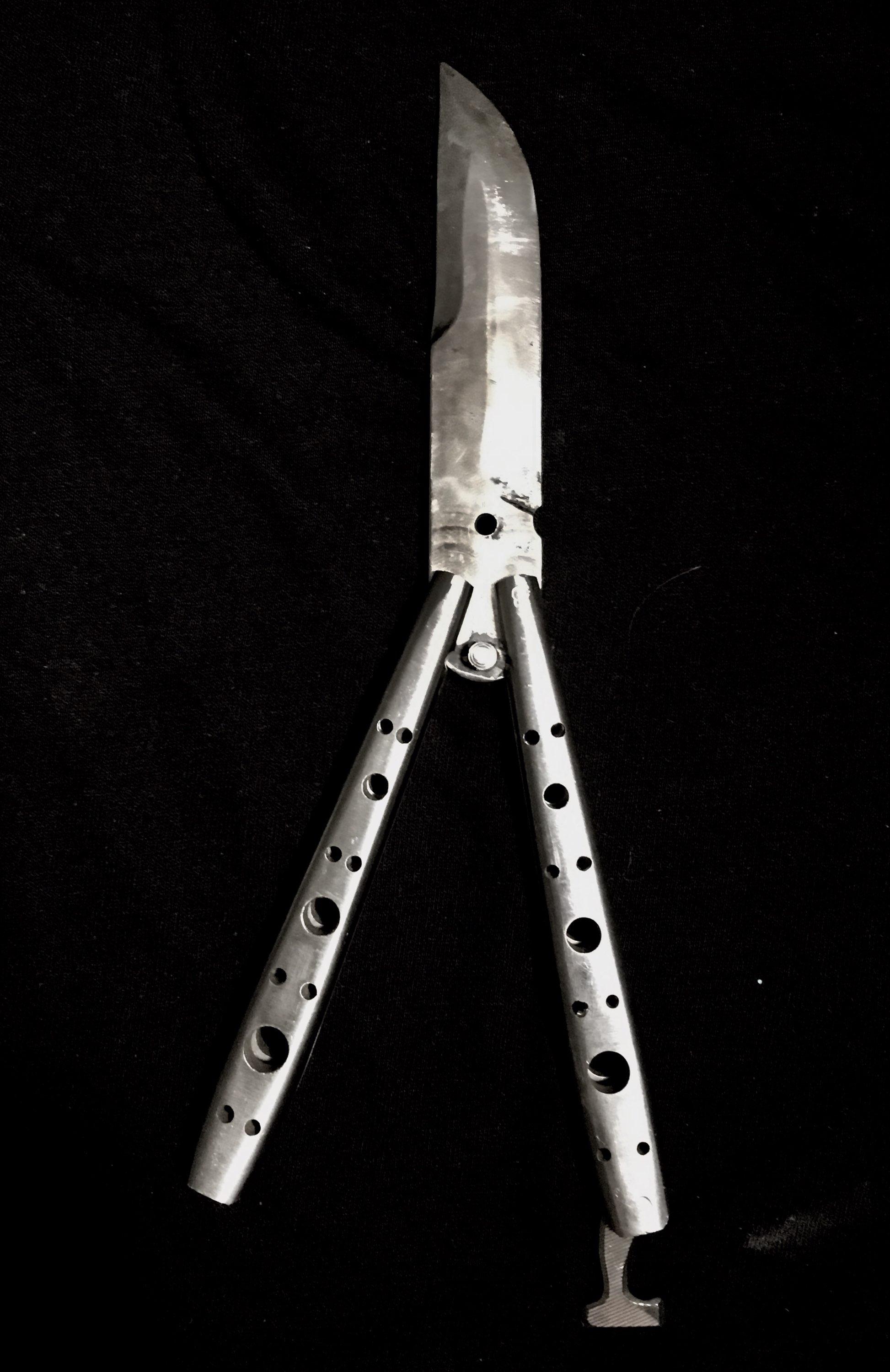 I made the handles from butter knives, and the rest from scratch r