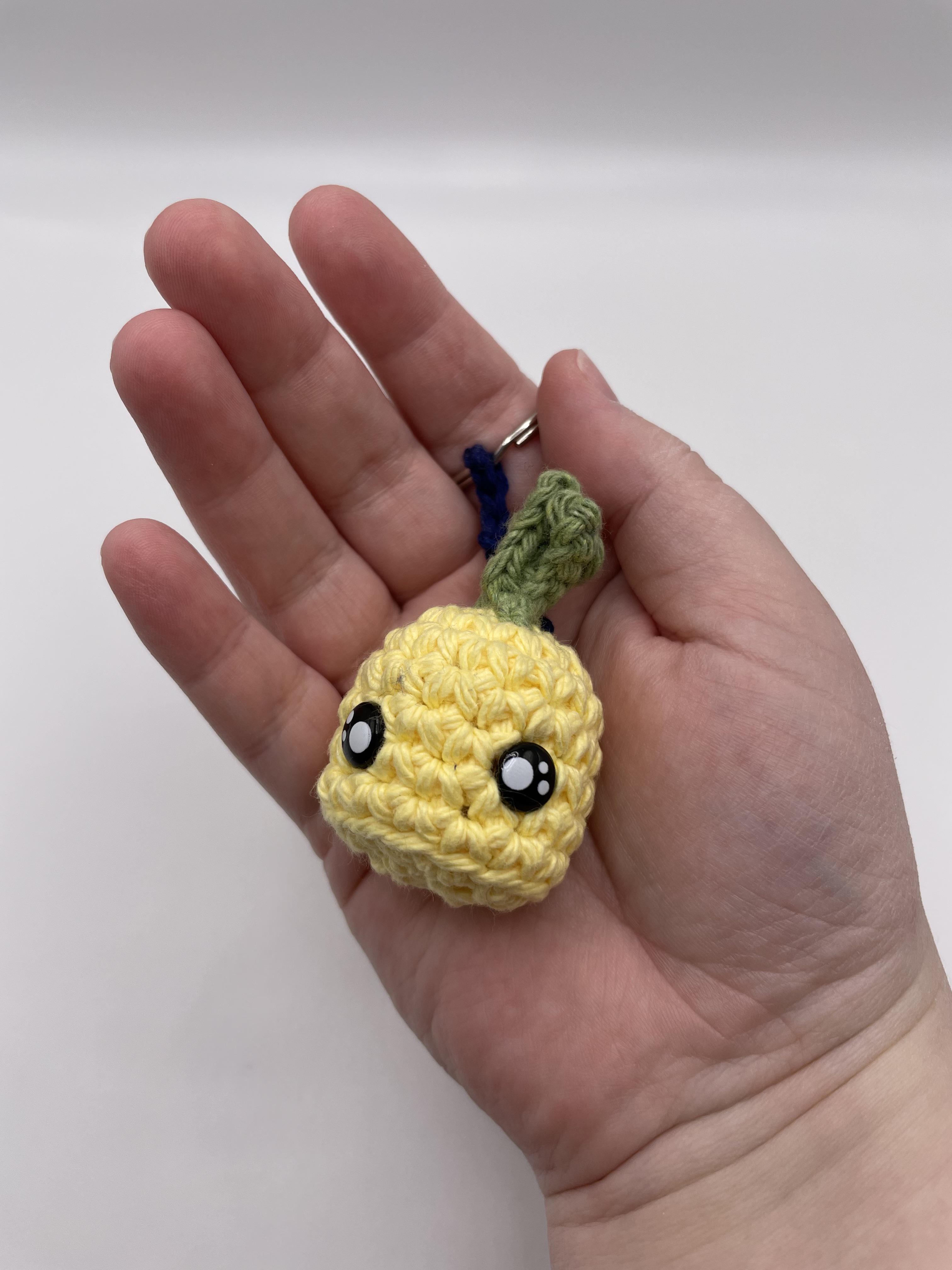 Crocheted Pineapple keychain r/pineapple