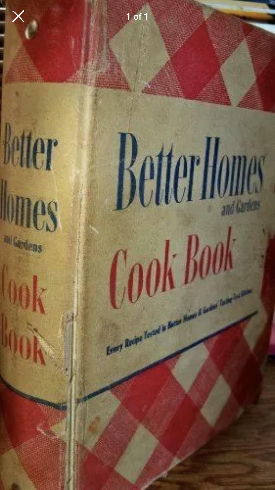 Old cookbook that was my mom’s. From either late 1940’s or early 1950’s