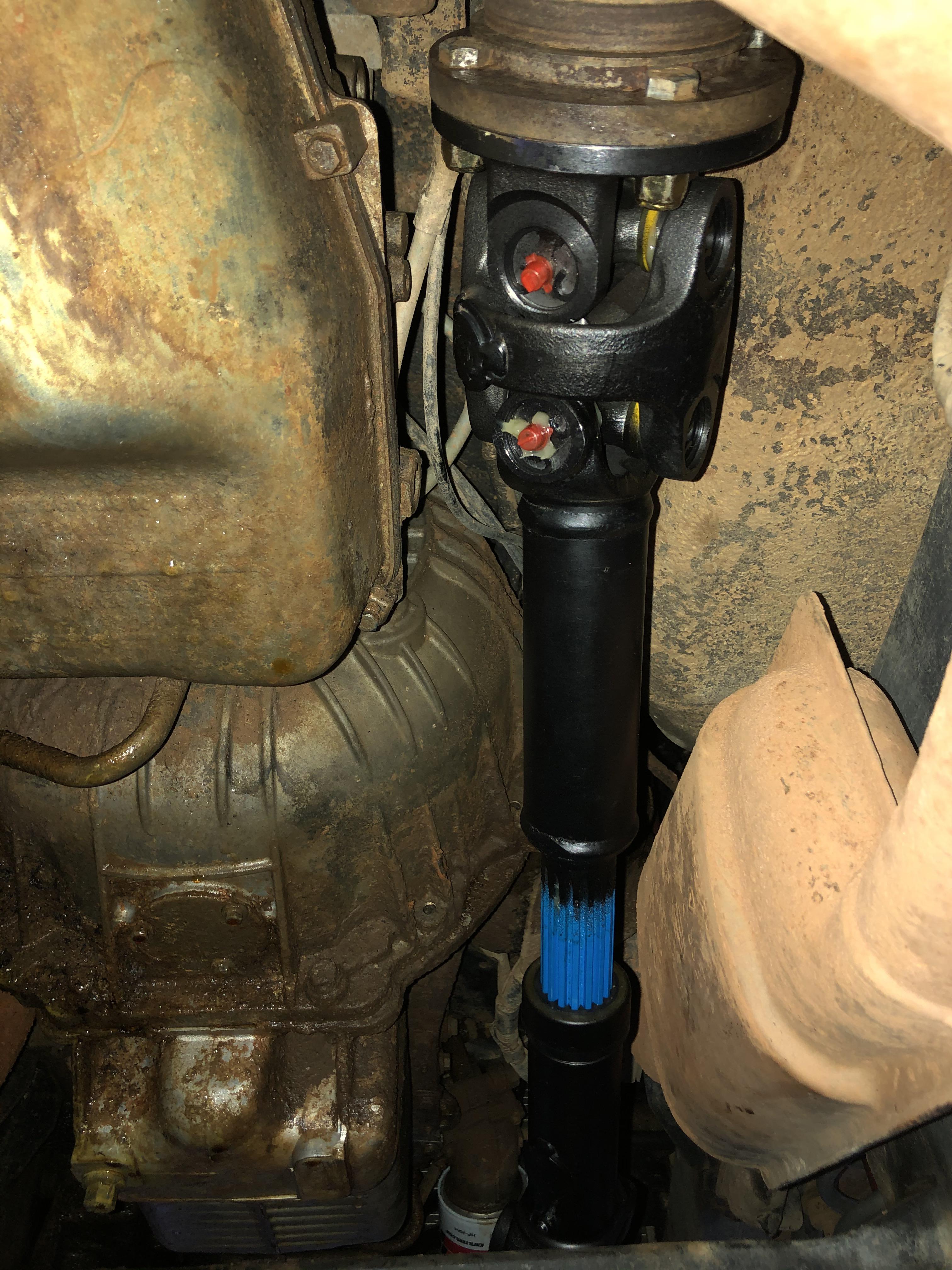 installed my new tom woods front driveshaft shaft last week! no more