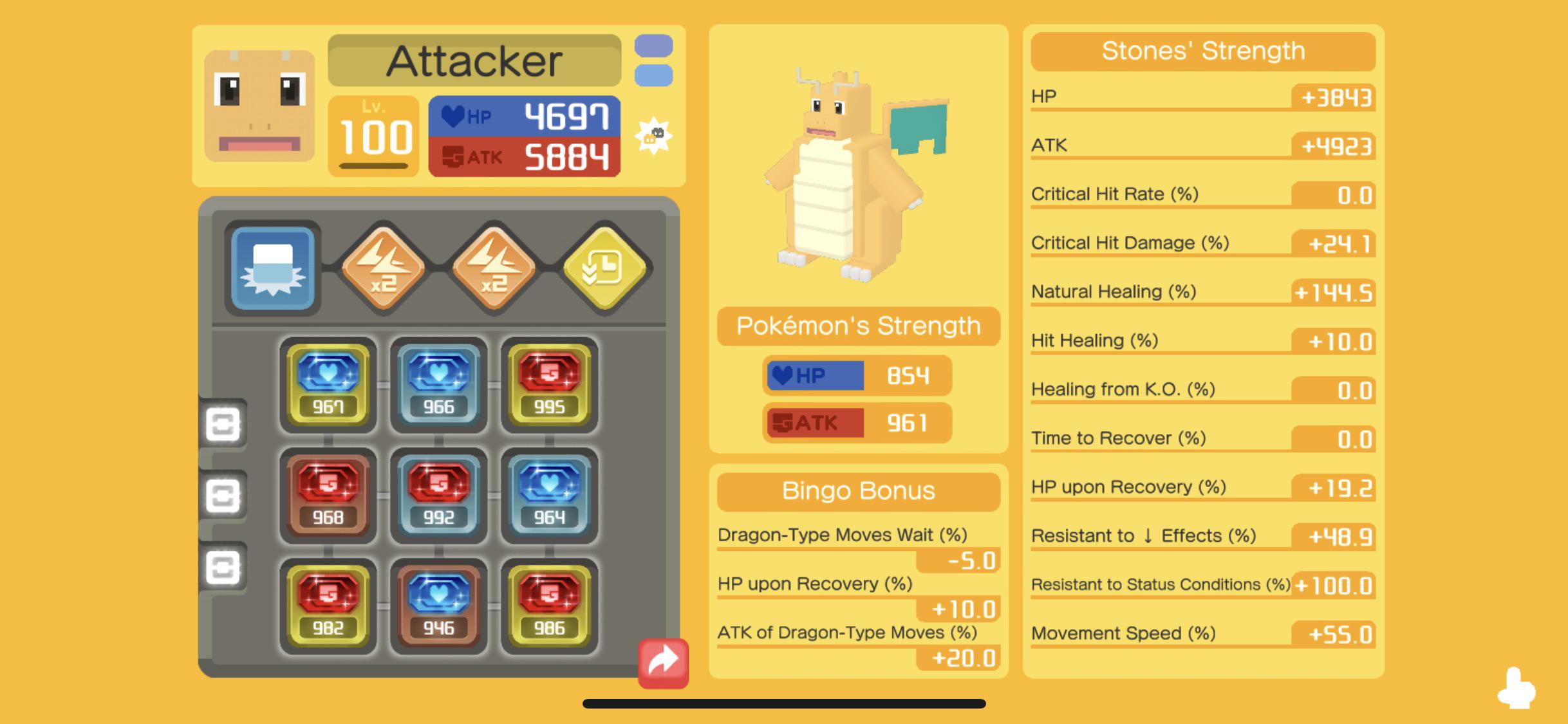 Just got this perfect dragonite r/PokemonQuest