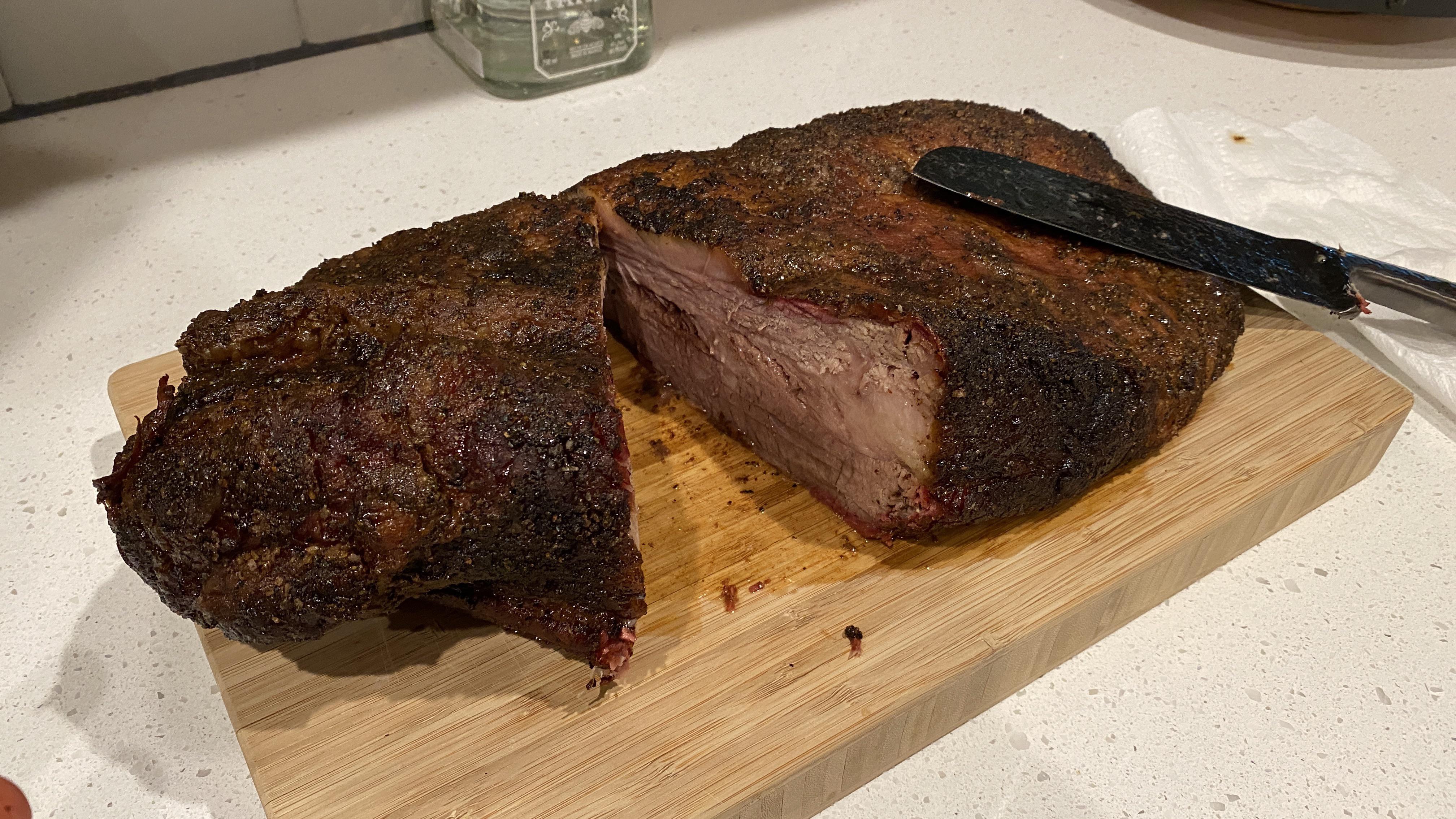 Full packer brisket I finished up yesterday. Didn’t get the bark that I