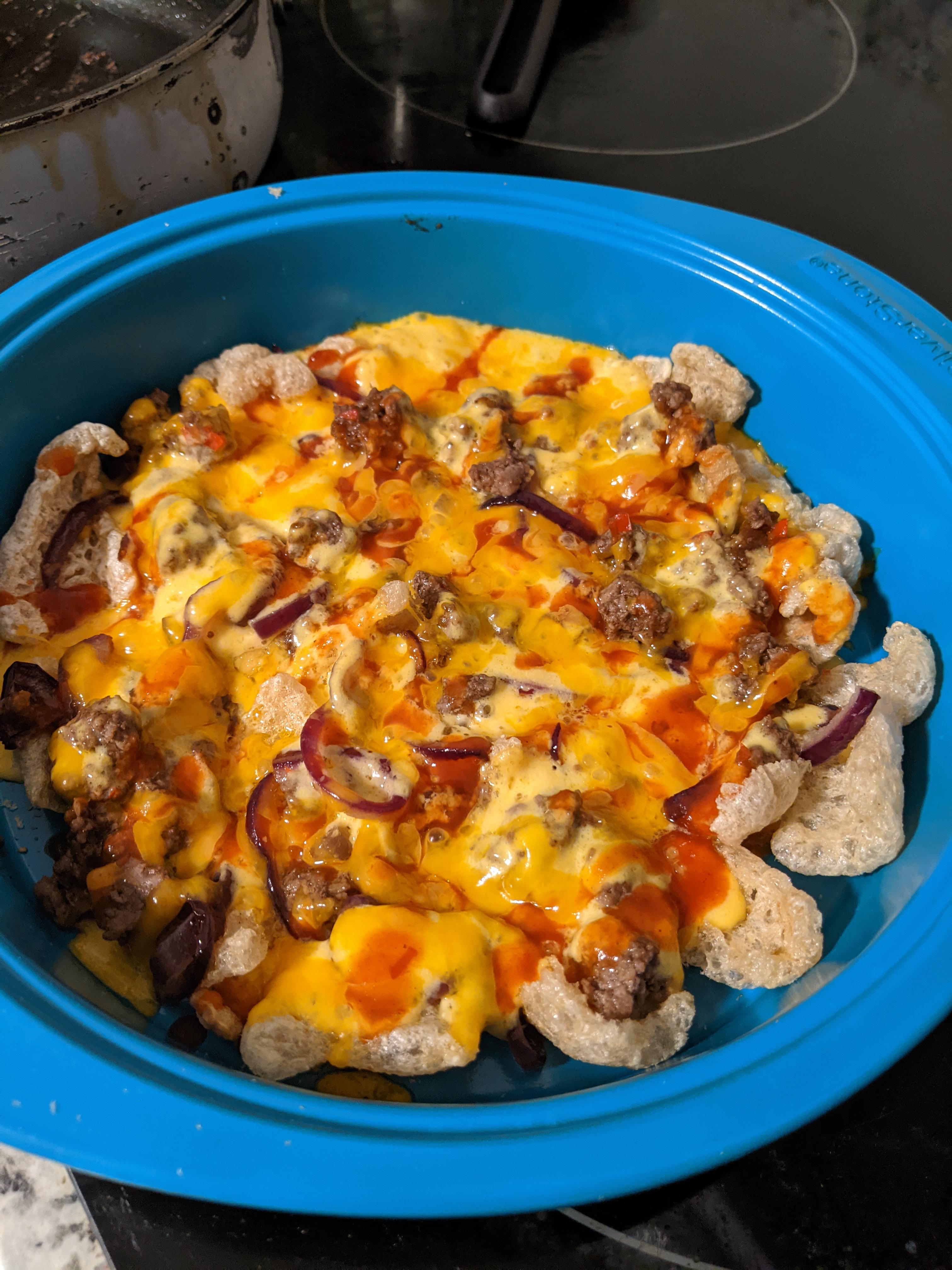 Pork Rind Nachos is my new favorite meal! r/Keto_Food