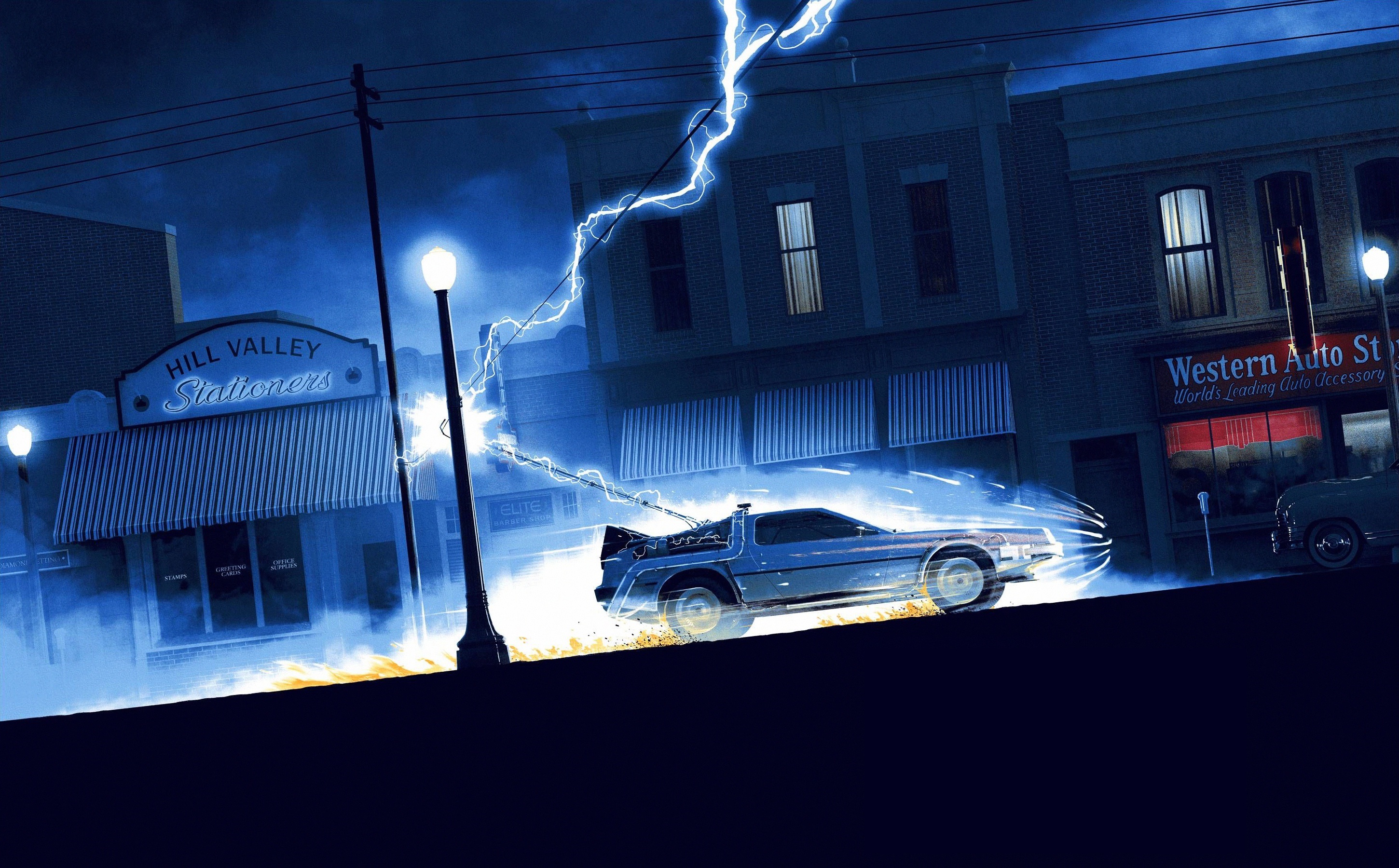 Back to the Future Art [2880x1800] r/wallpaper