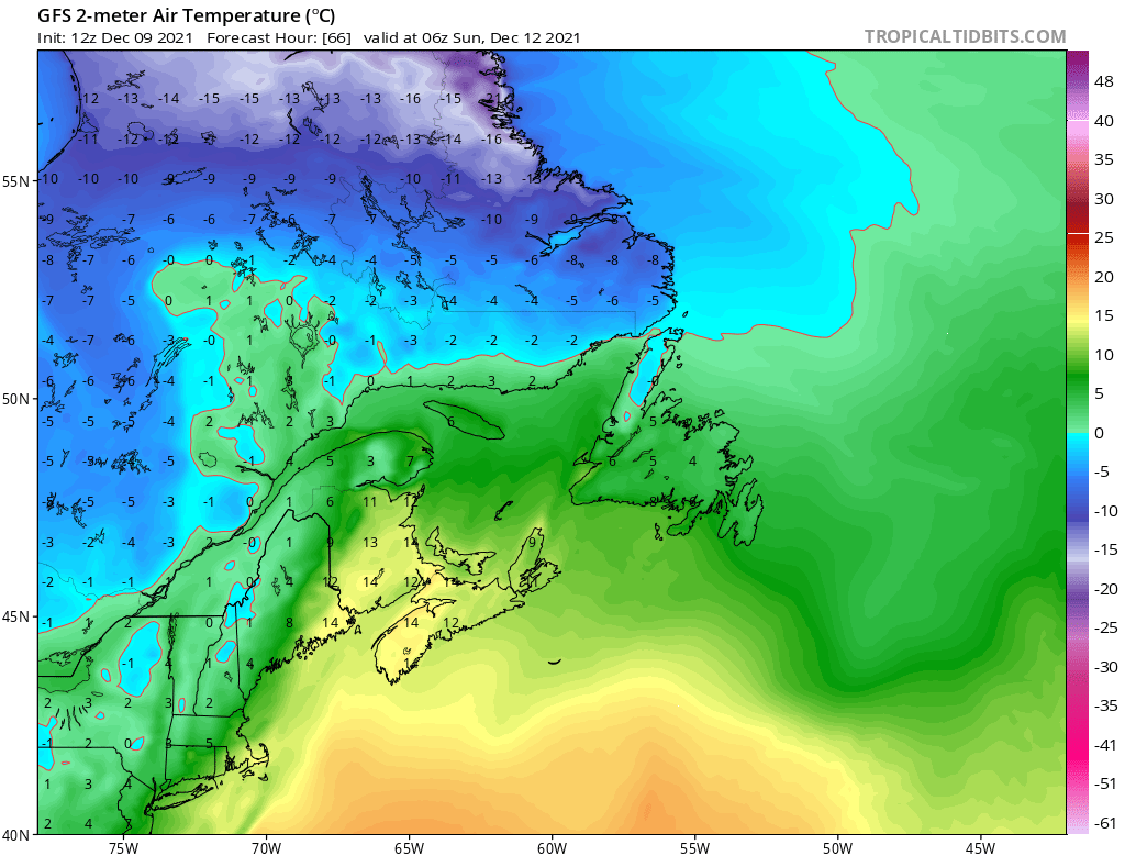 Nature's shovel over 12 degrees C and rain on Saturday r/halifax