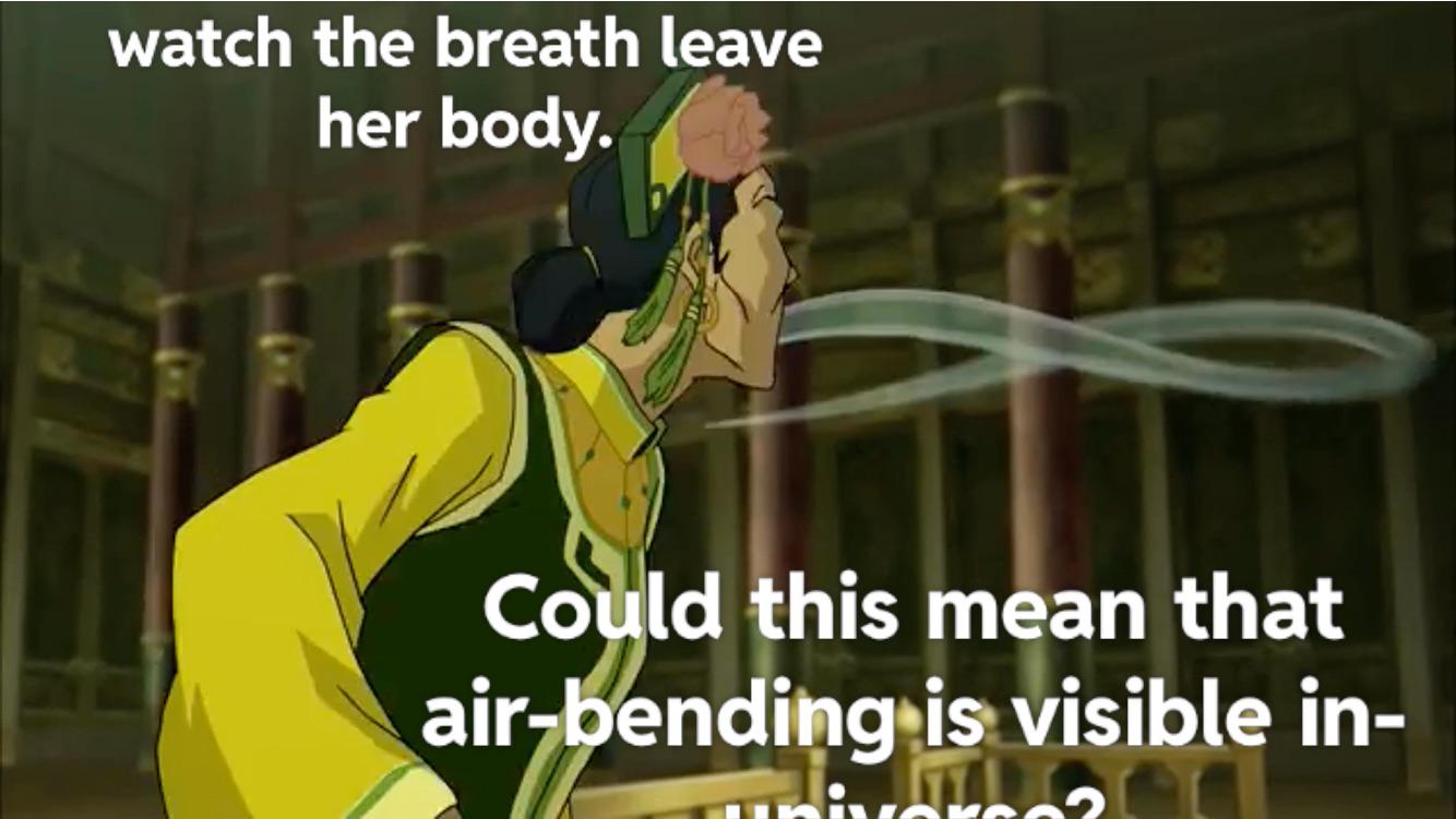 Airbending visible inuniverse? TheLastAirbender