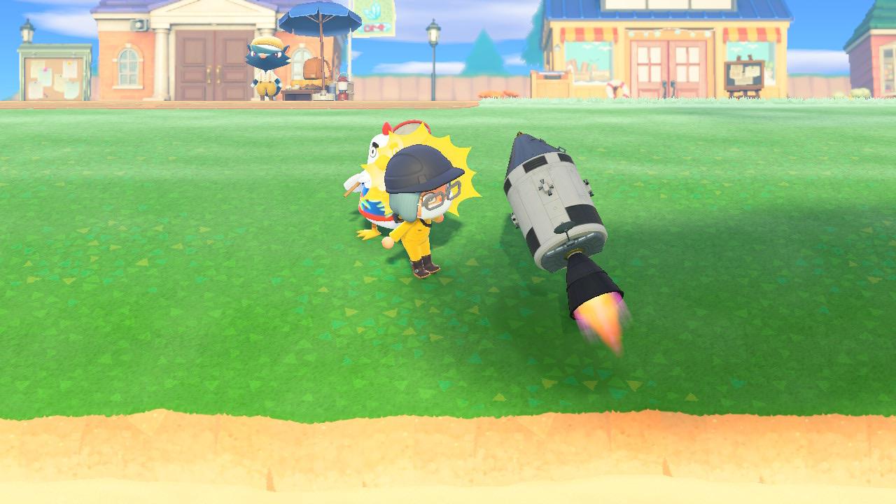 Found this ‘crewed spaceship’ in the recycling bin D r/AnimalCrossing