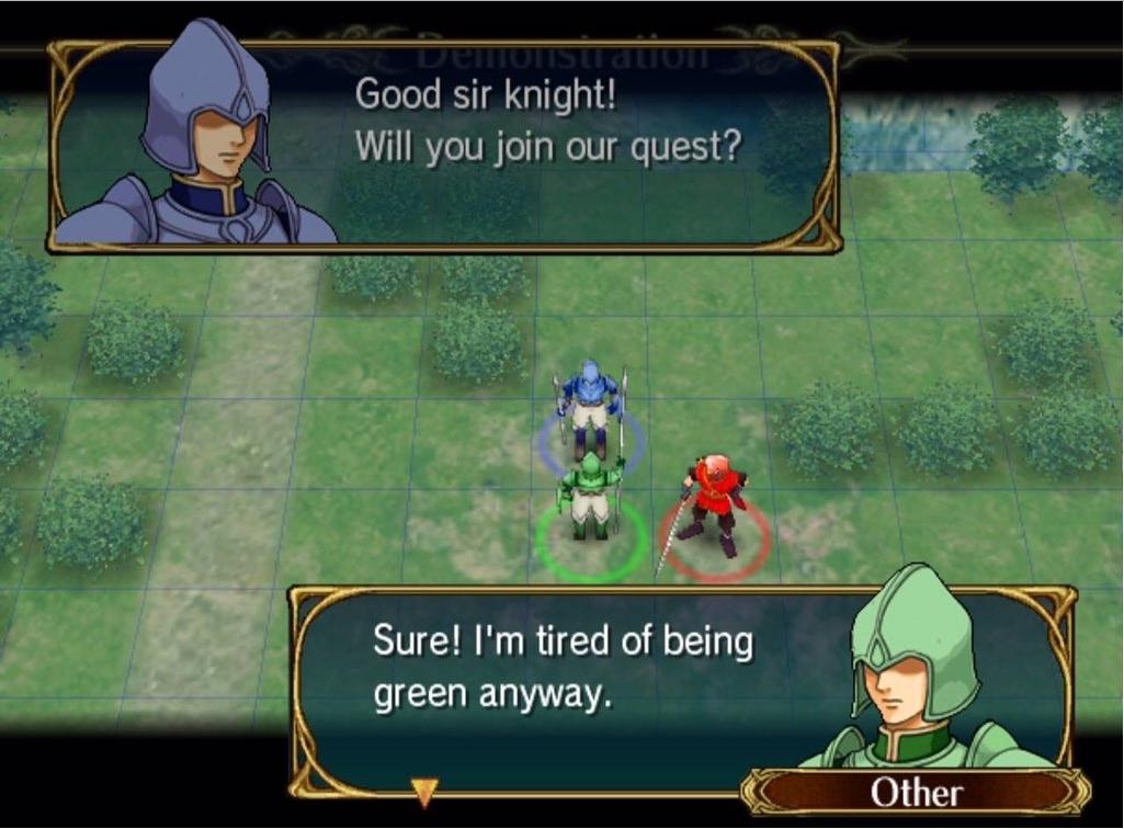 The best recruitment line in the Franchise. fireemblem