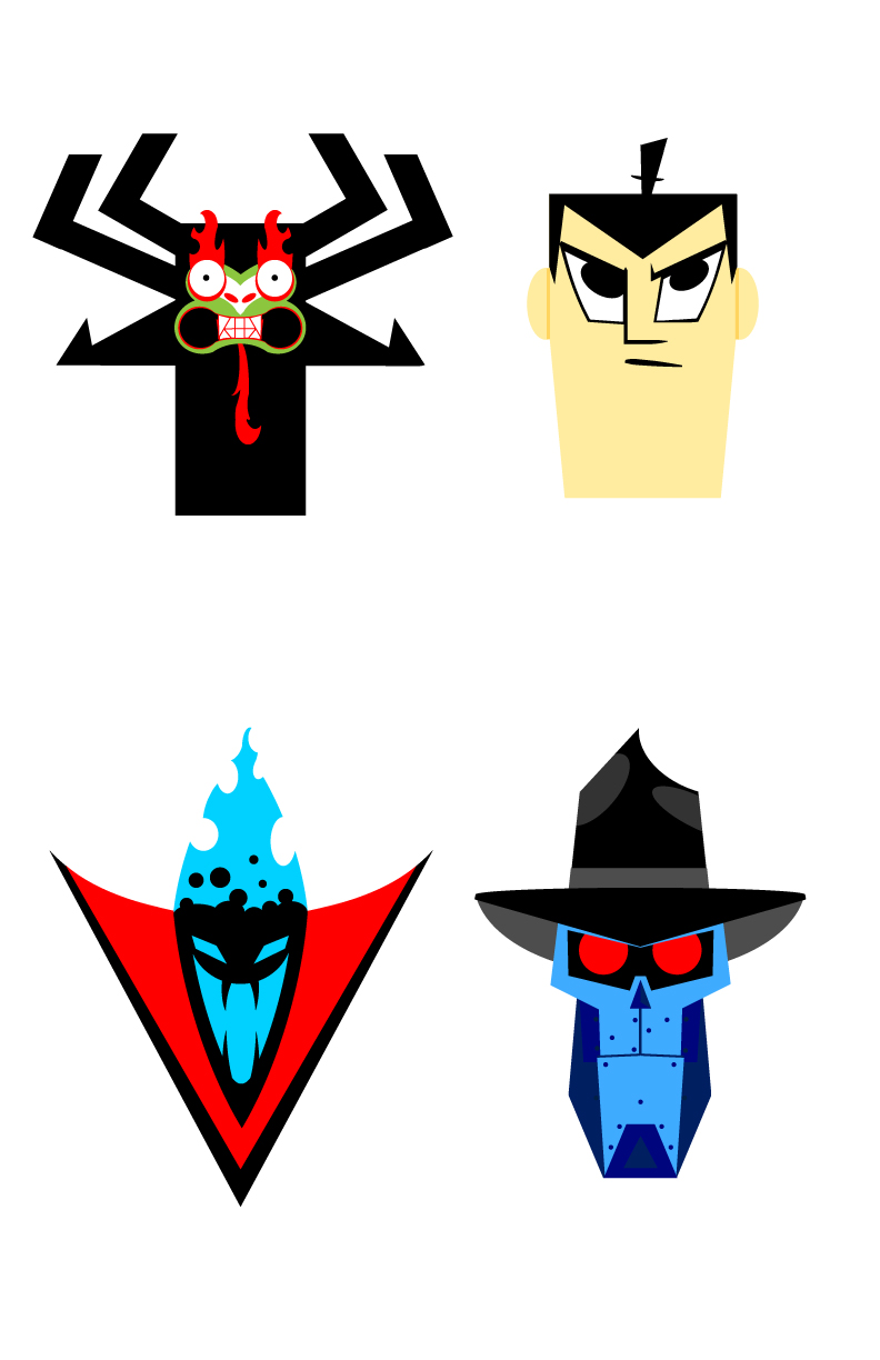 Samurai Jack characters I made in Adobe Illustrator r/samuraijack