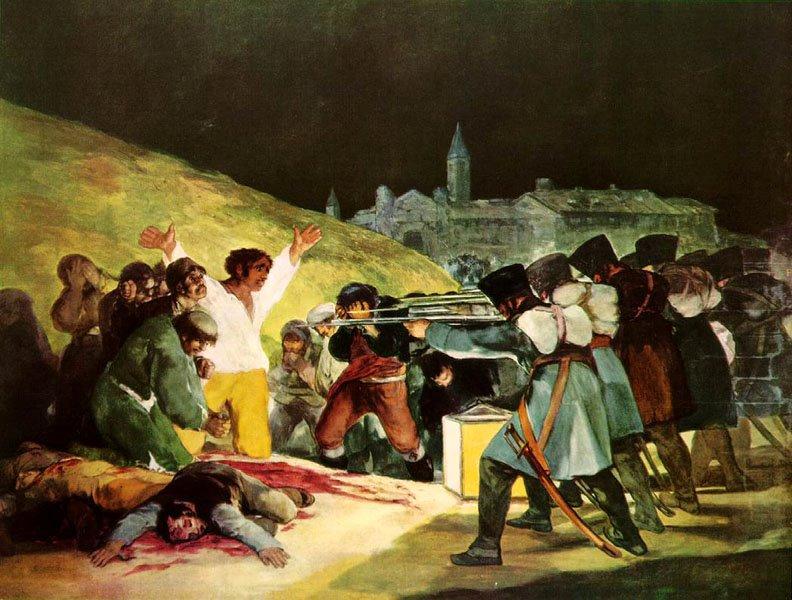 Os Fuzilamentos de 3 de Maio de 1808 Goya Museu do Prado Madri As