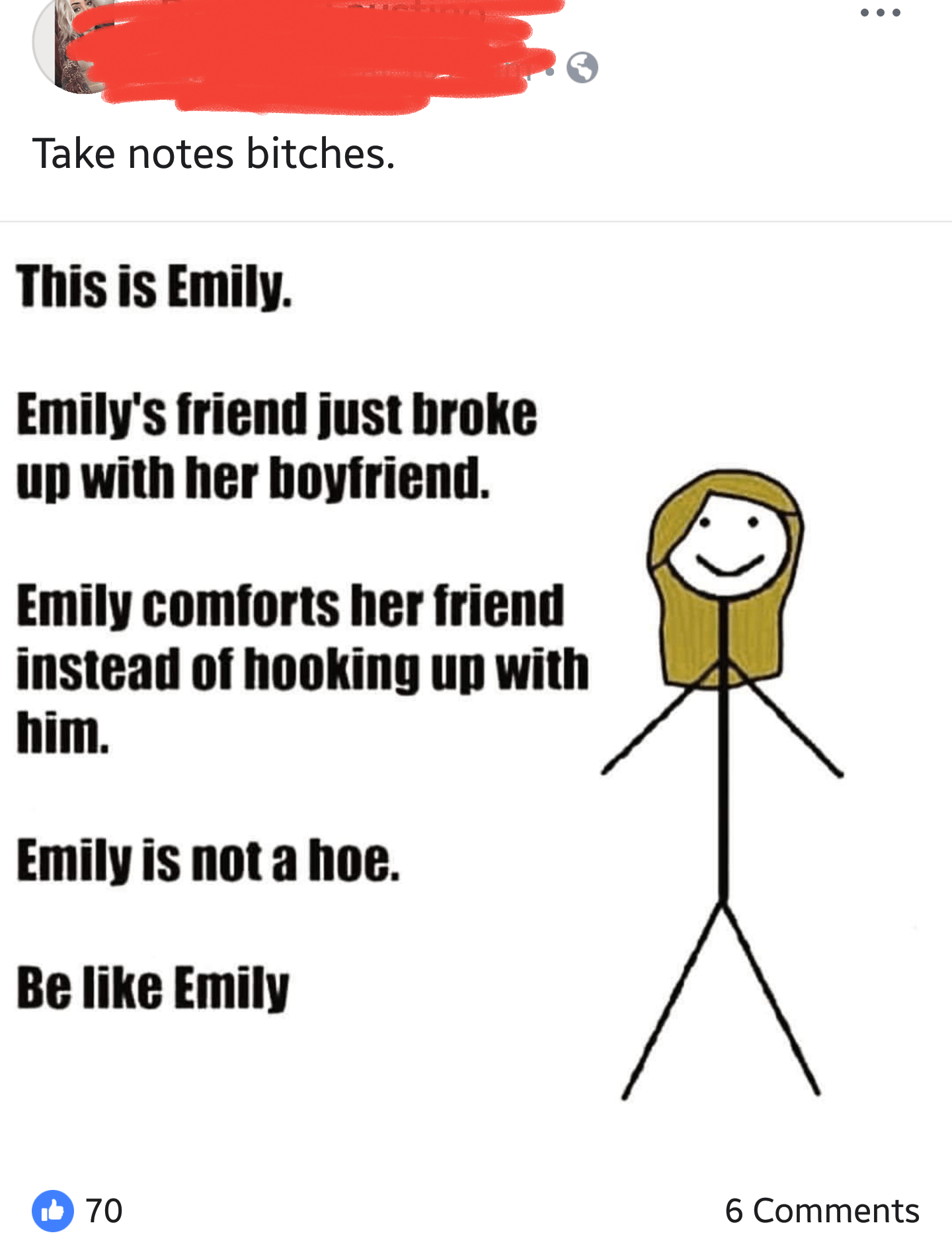 Because finding a friend who will console you rather than sleeping with