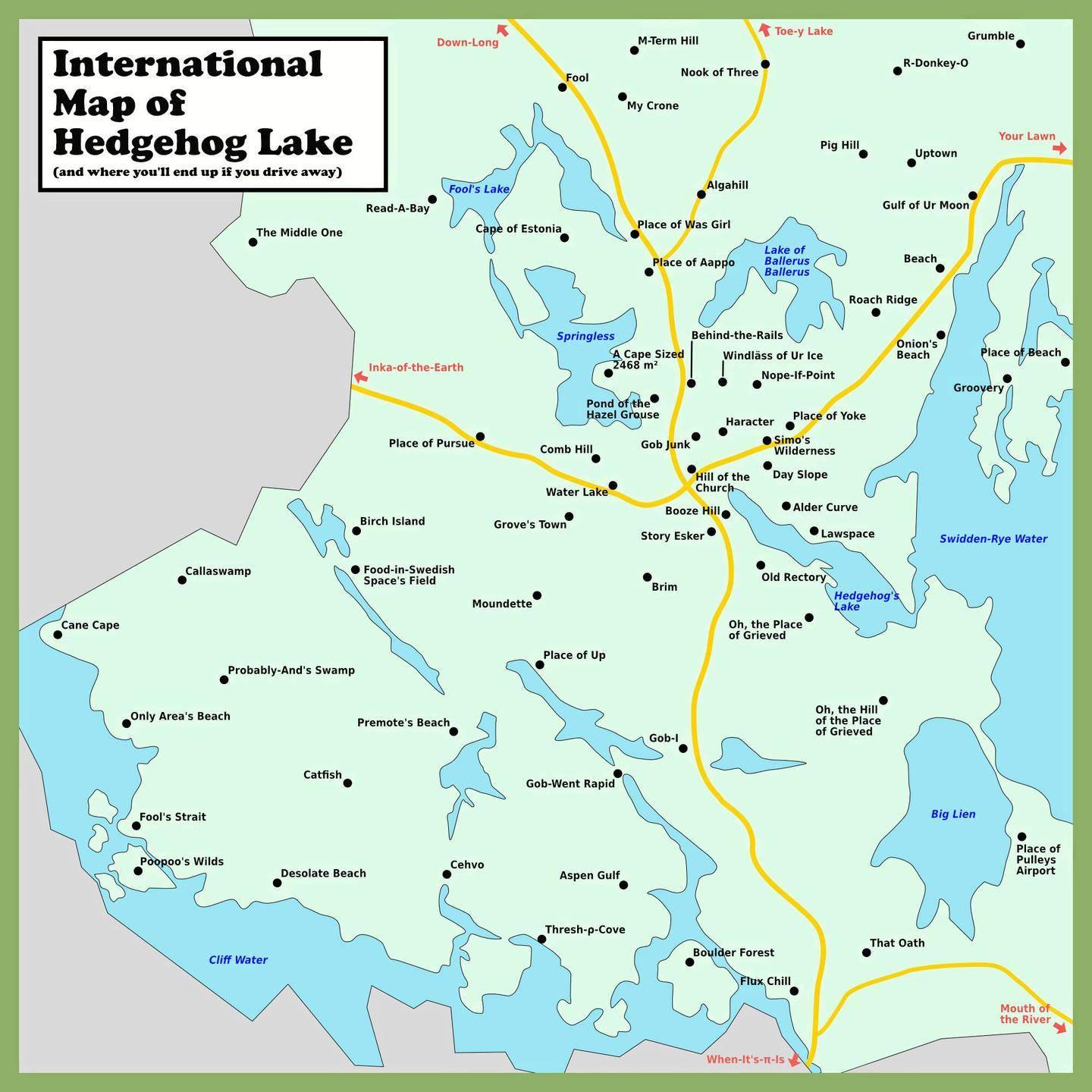 My home, Hedgehog lake (translated map of Siilinjärvi) r/Finland