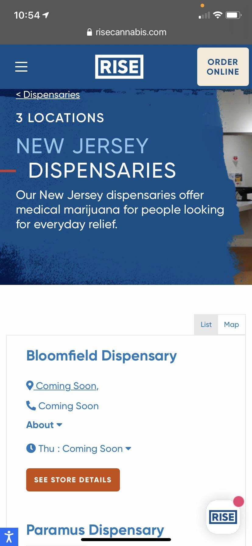 RISE open 3rd dispensary in Bloomfield r/NewJerseyMarijuana