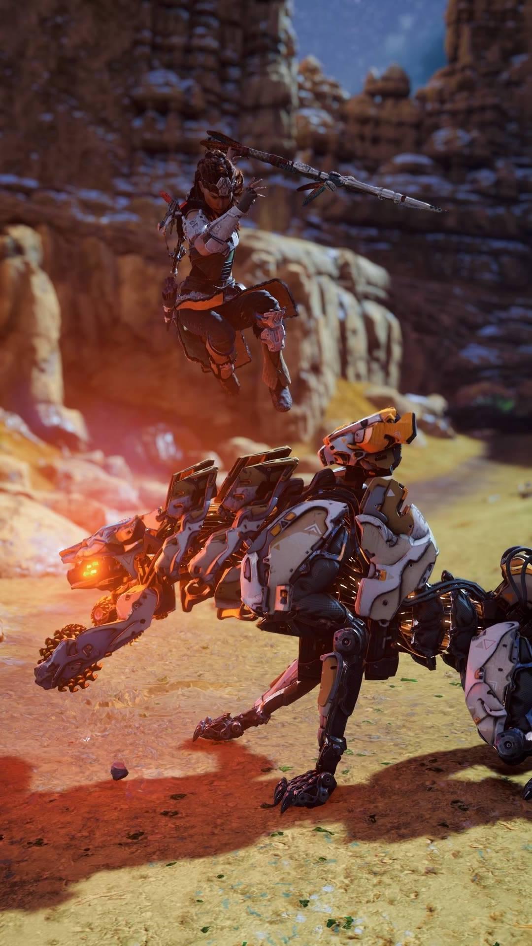 Getting the Jump on a Ravager (Horizon Zero Dawn) r/gaming