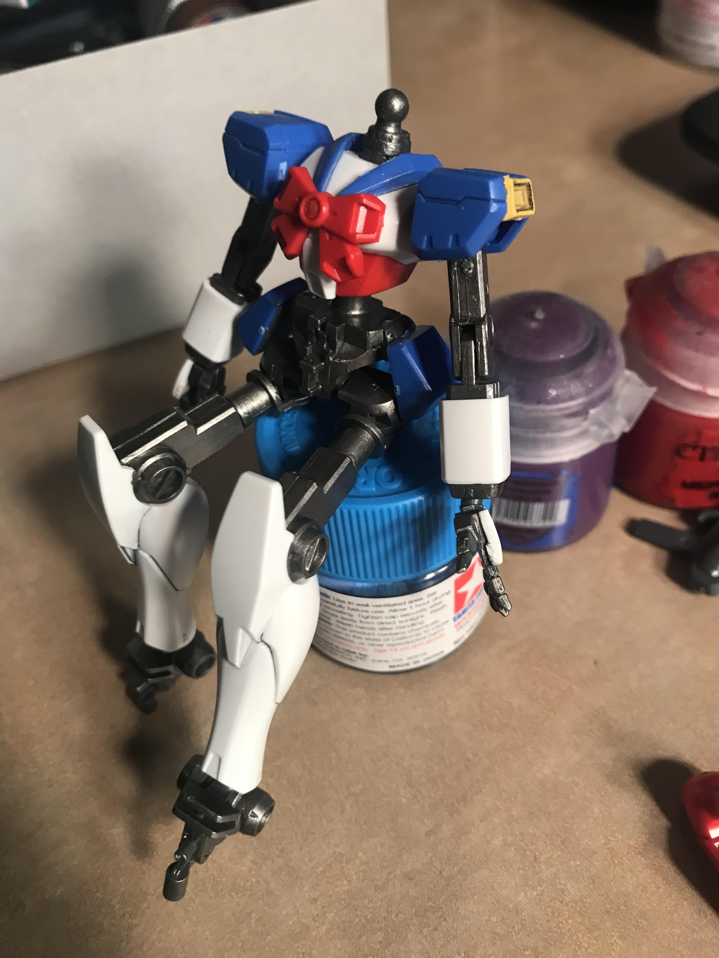 Citadel paint works very well if you want that rustic metal look r/Gunpla