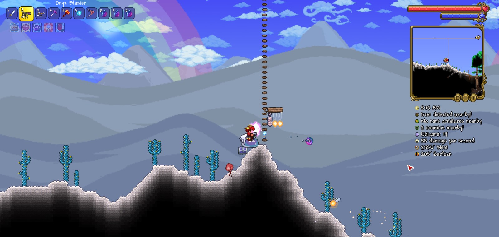 so i was just vibin in my farm to get holy arrows and got 3 blessed