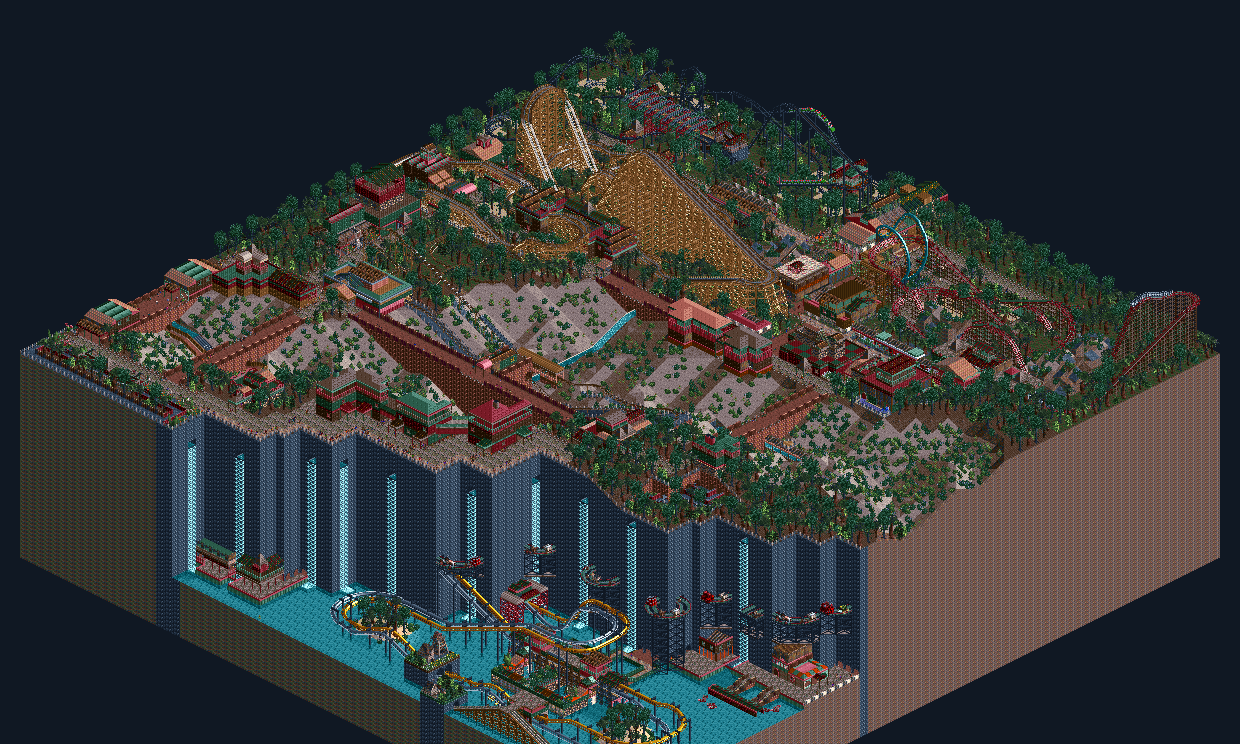 Open RCT2 Manic Mines! More screenshots in comments. r/rct