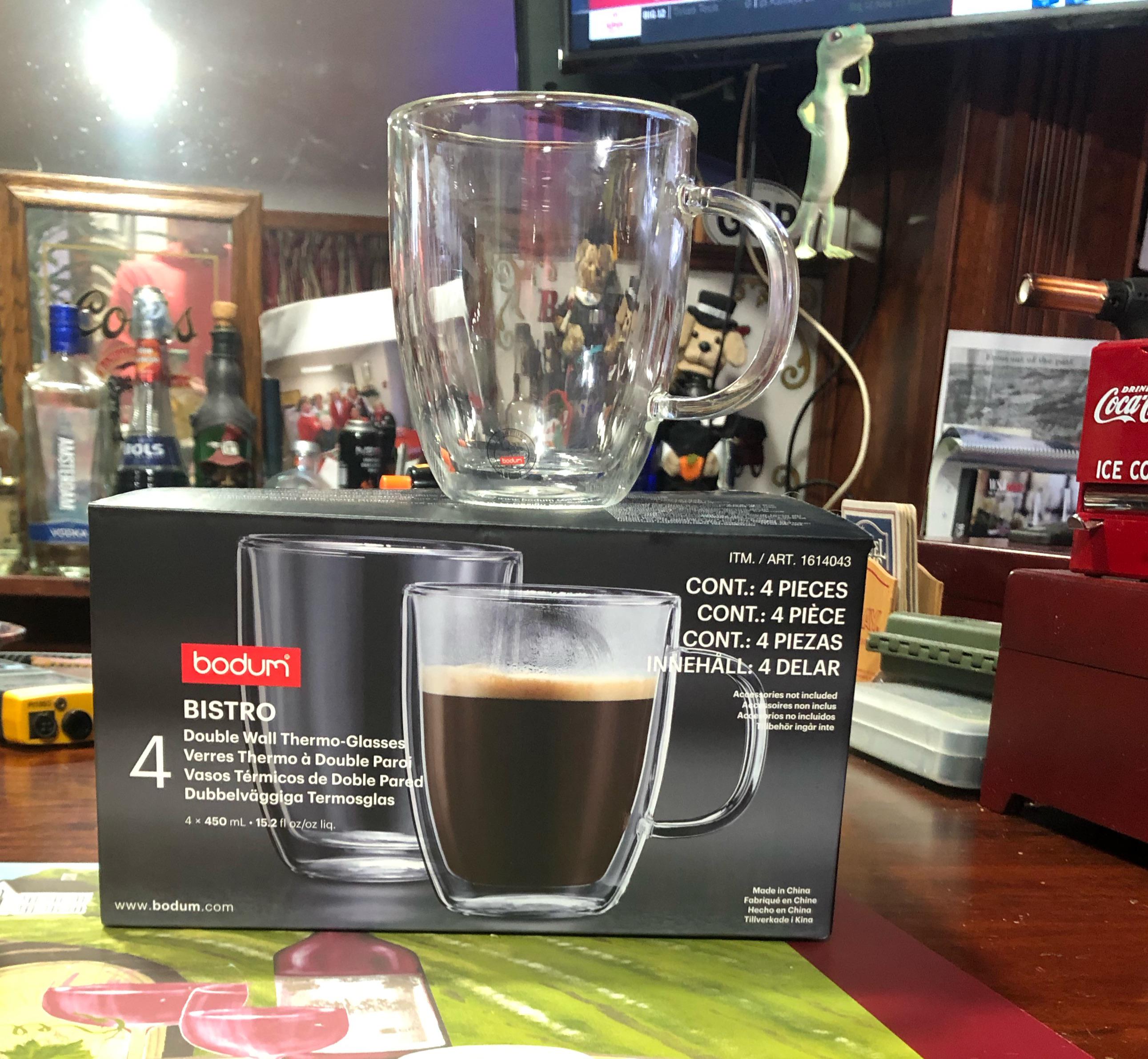 Bodum Bistro Double Wall Thermo Glass Espresso Mug For Hot, 40 OFF