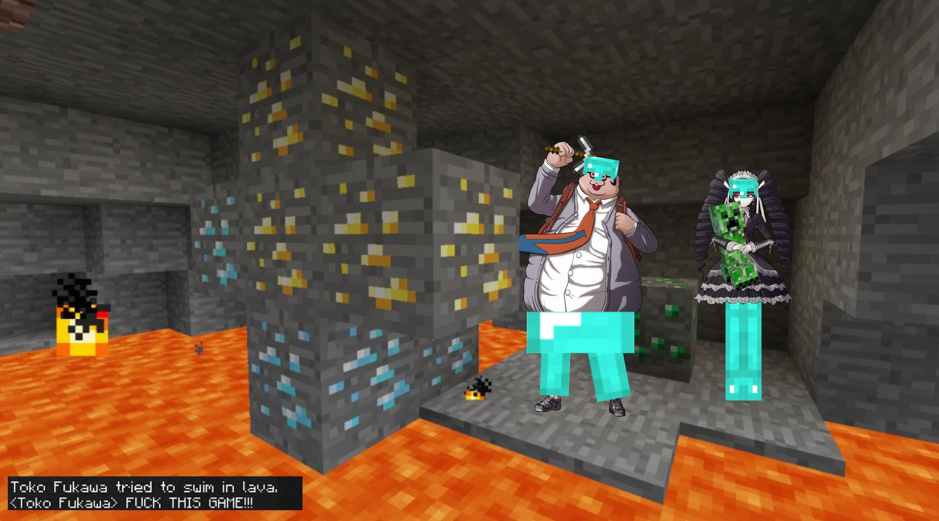 Hifumi, Toko and Celeste go on an adventure with Bomby the Creeper. r