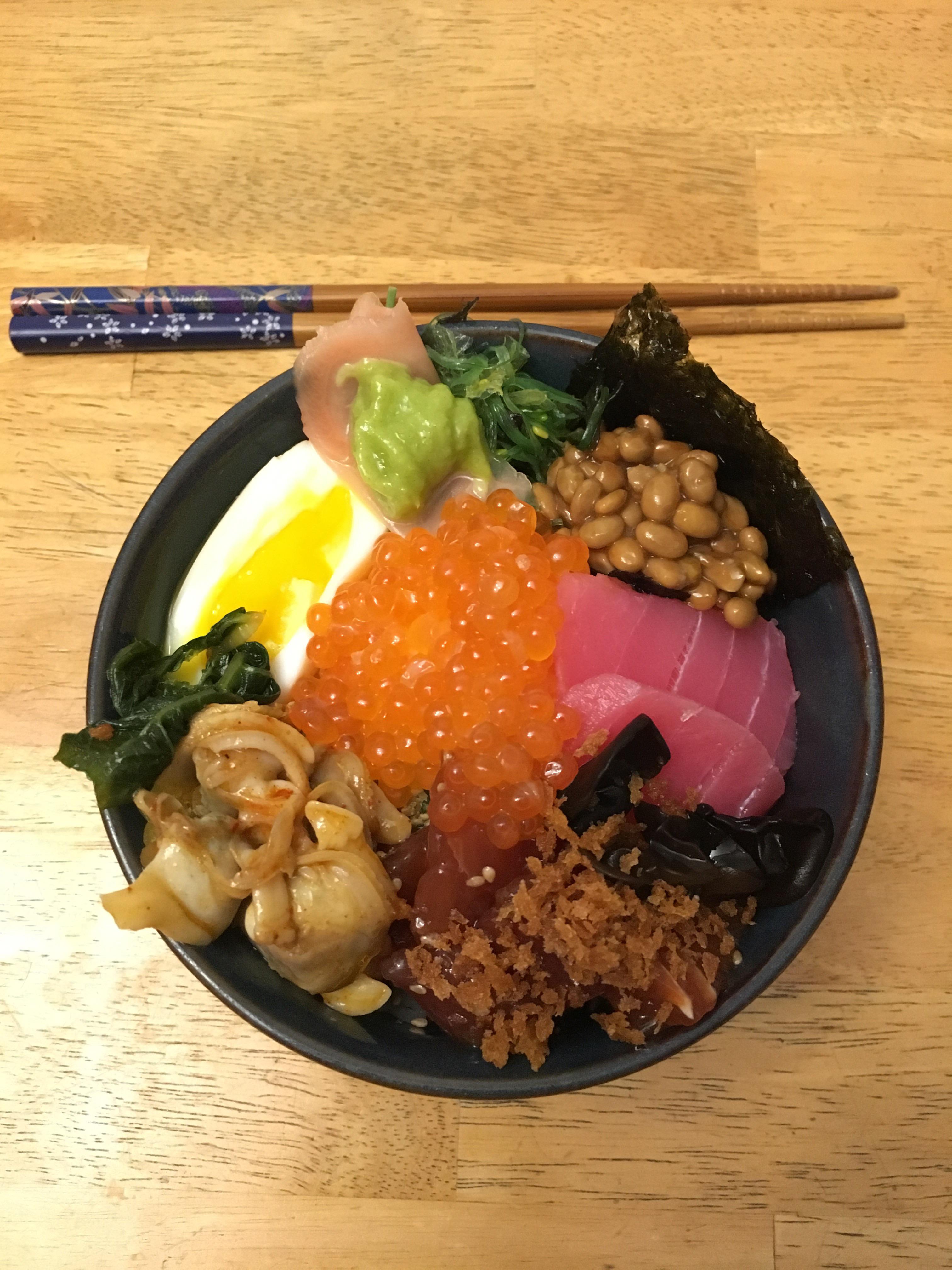 [HOMEMADE] Chirashi bowl. food