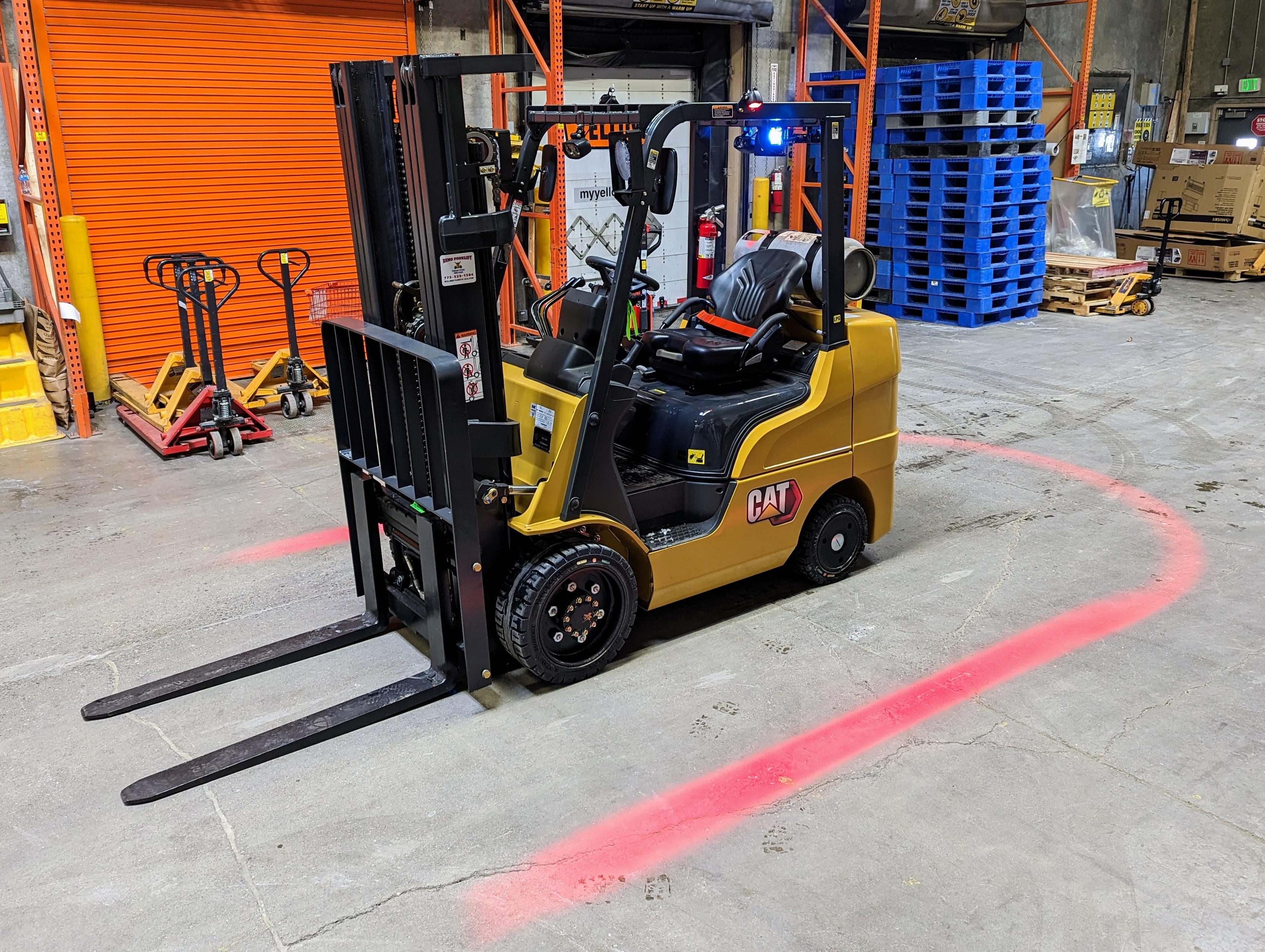 We got a new forklift that projects a zone of safety around it r
